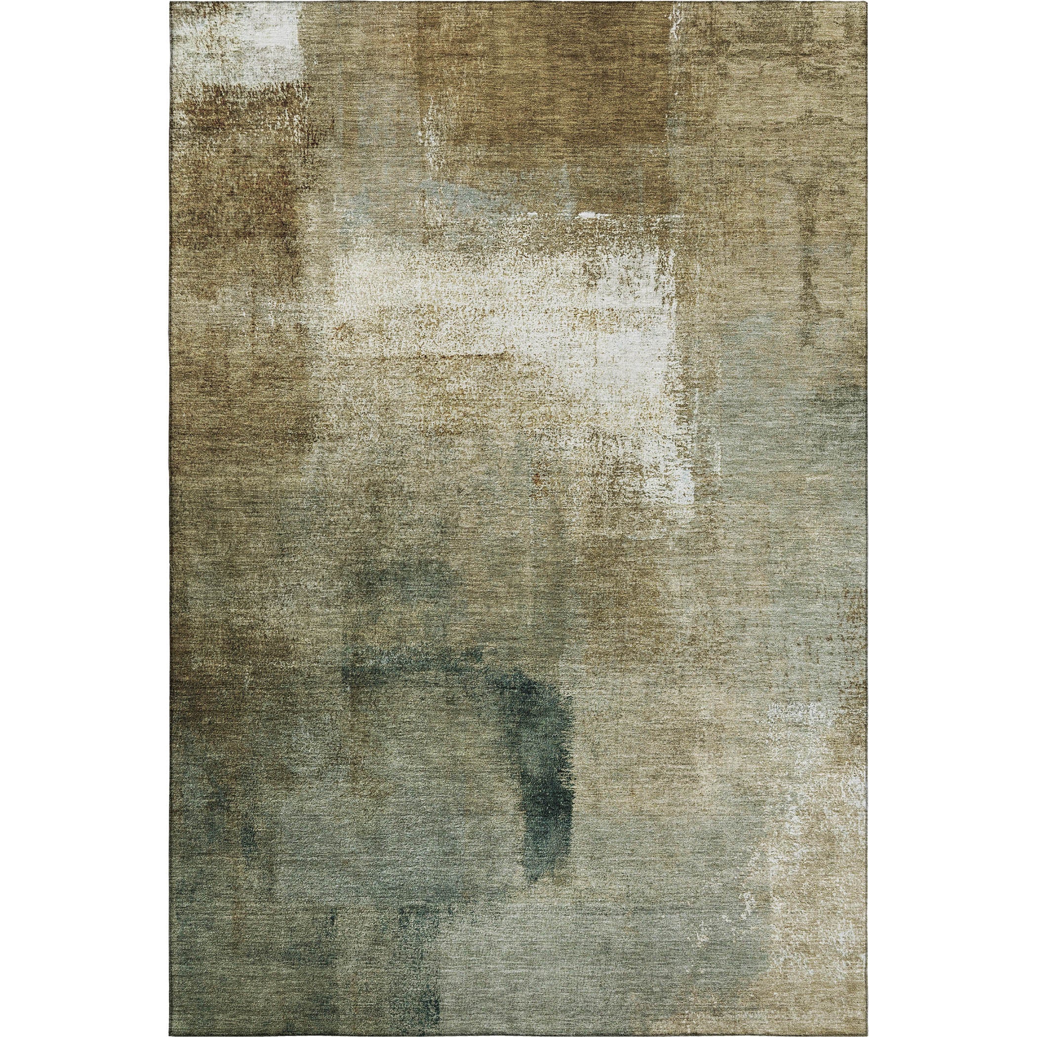 Mdina Machine Washable Transitional Brown Rug 2'6" x 3'10" #shape_Rectangle