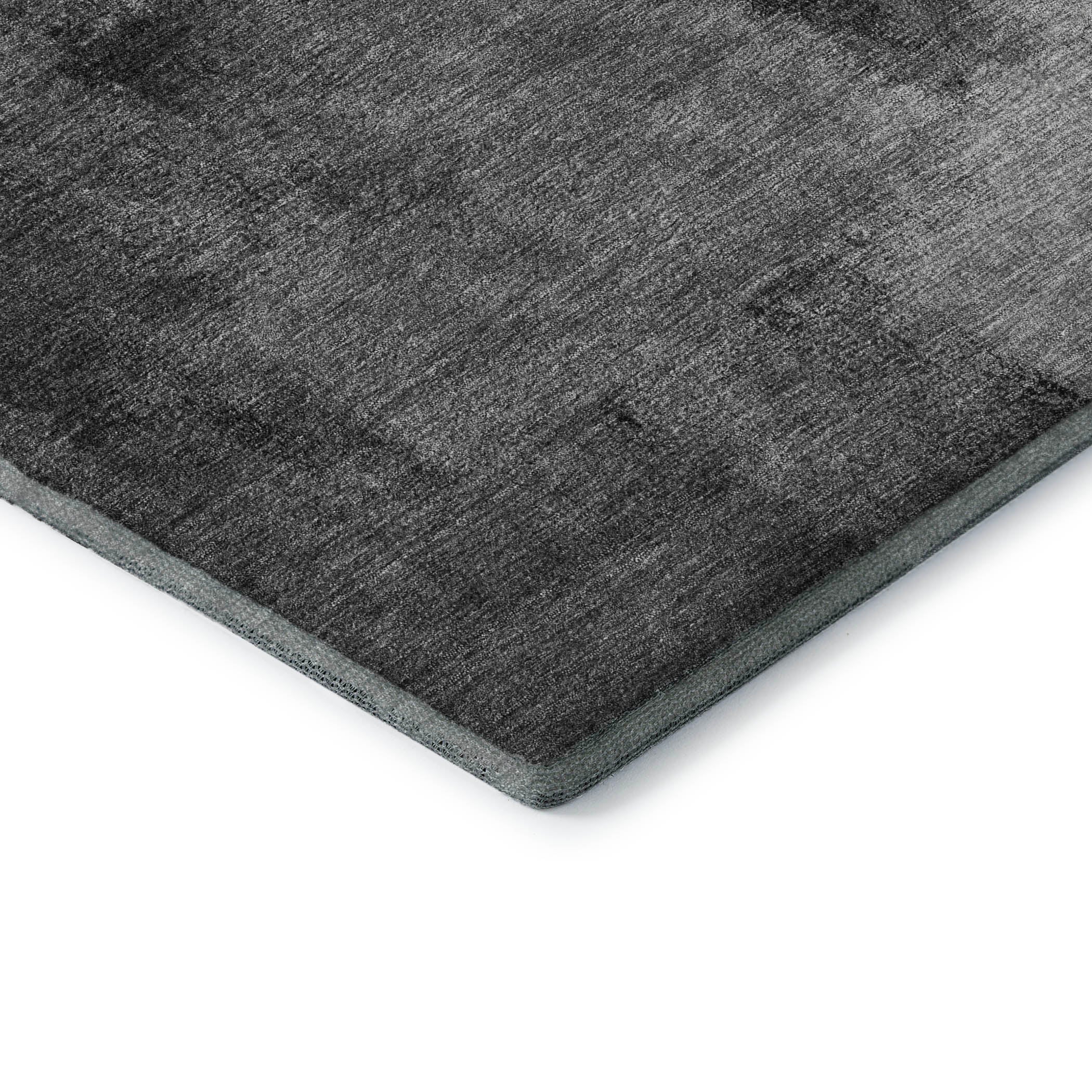 Mdina Machine Washable Transitional Gray Rug 1'8" x 2'6" #shape_Rectangle