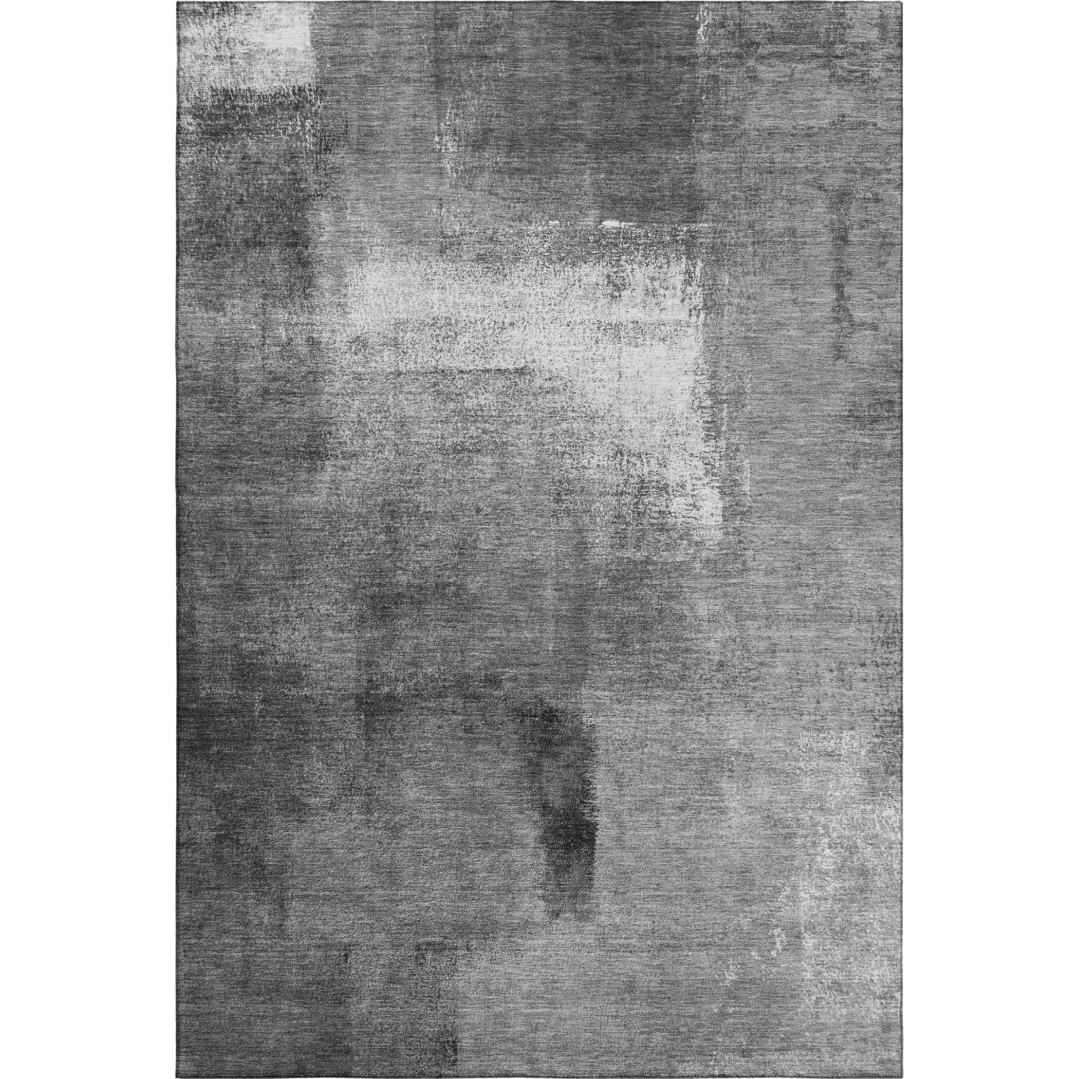 Mdina Machine Washable Transitional Gray Rug 2'6" x 3'10" #shape_Rectangle