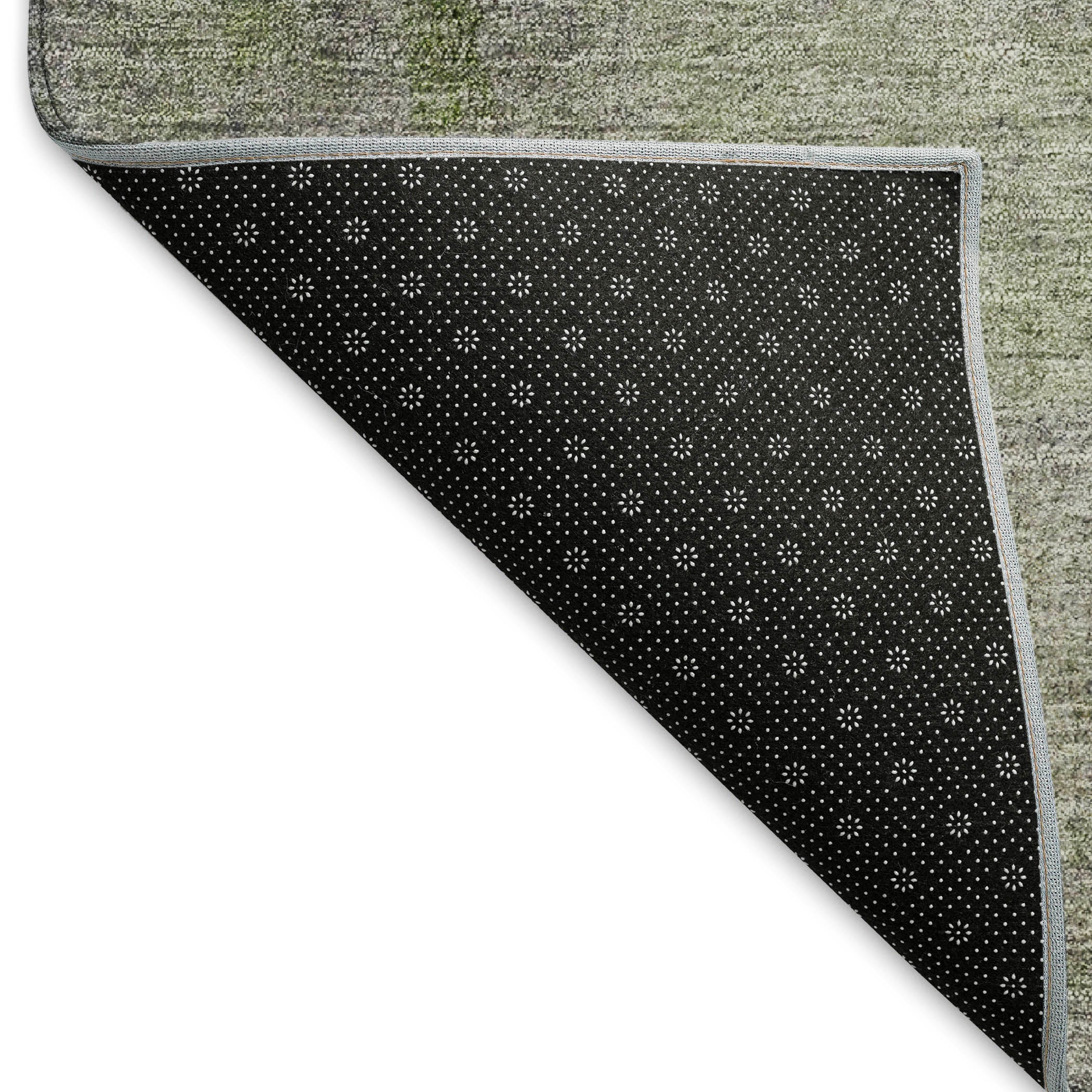 Mdina Machine Washable Transitional Purple Rug 1'8" x 2'6" #shape_Rectangle