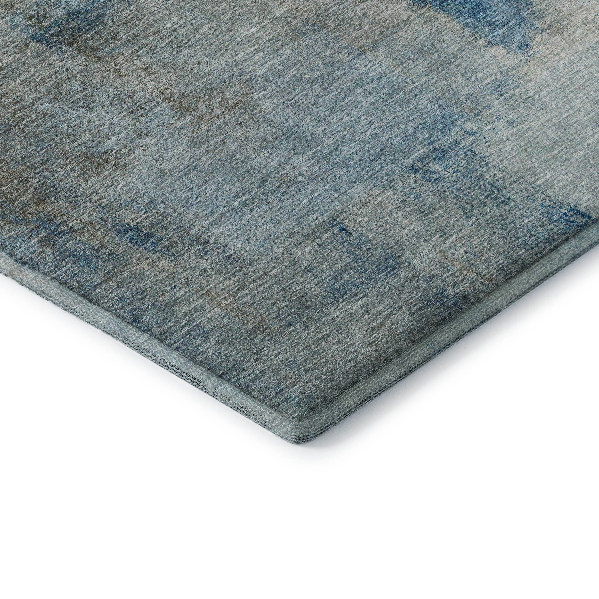 Mdina Machine Washable Transitional Taupe Brown Rug 1'8" x 2'6" #shape_Rectangle