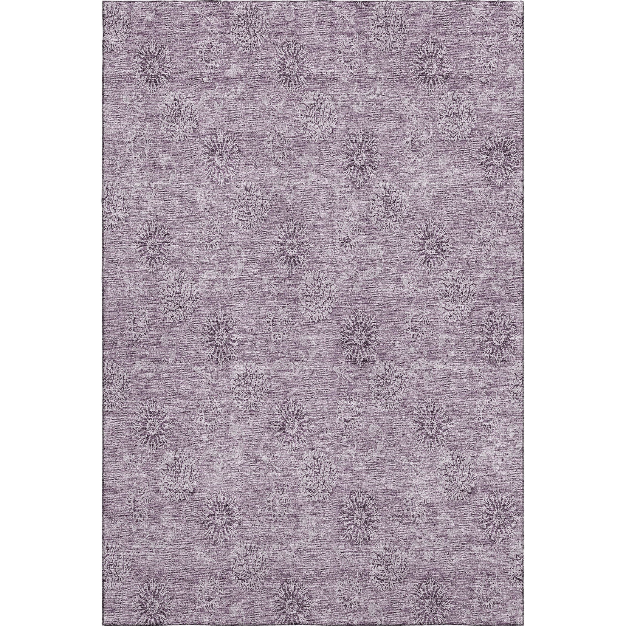 Kyoto Machine Washable Transitional Plum Purple Rug 2'6" x 3'10" #shape_Rectangle