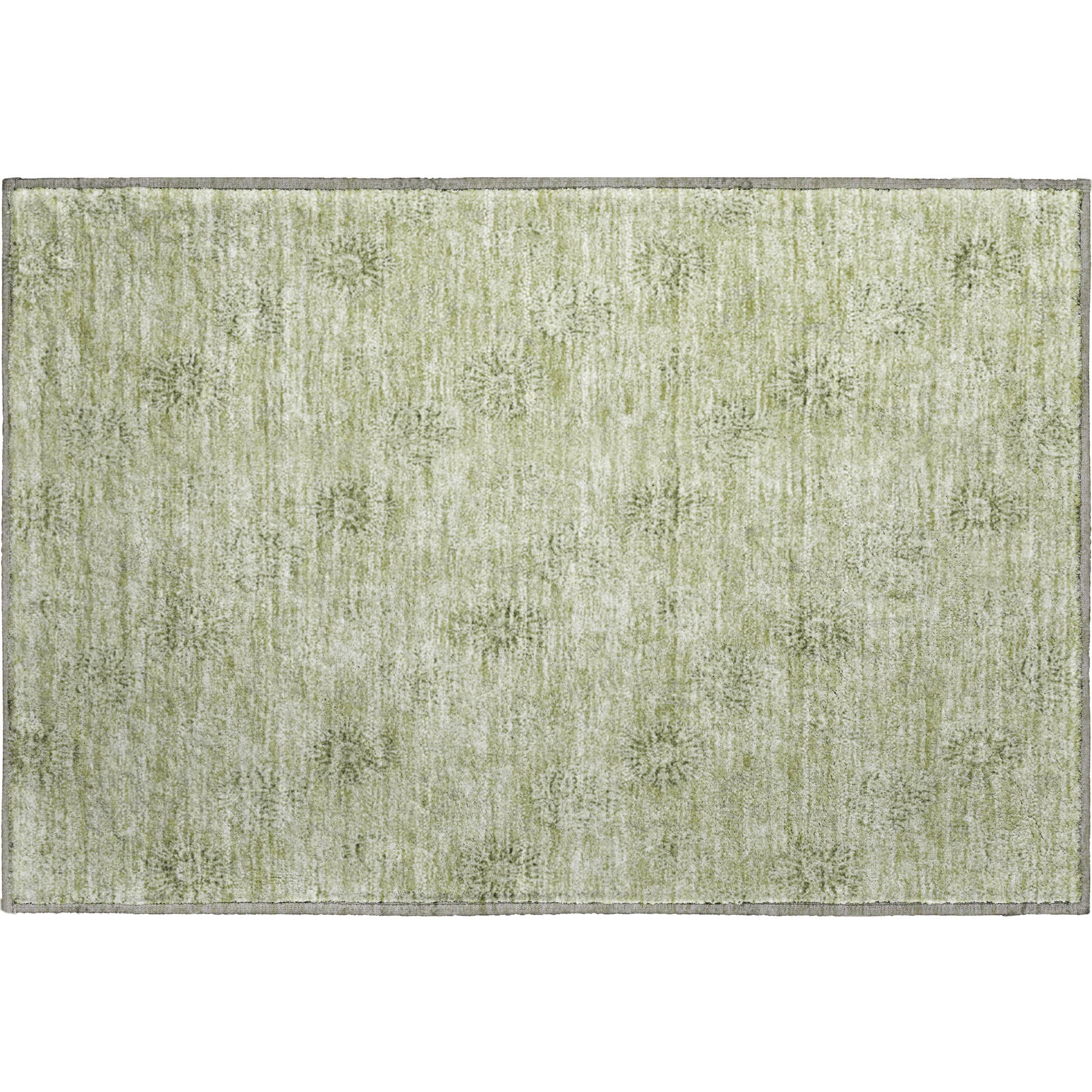 Kyoto Machine Washable Transitional Sage Green Rug 1'8" x 2'6" #shape_Rectangle