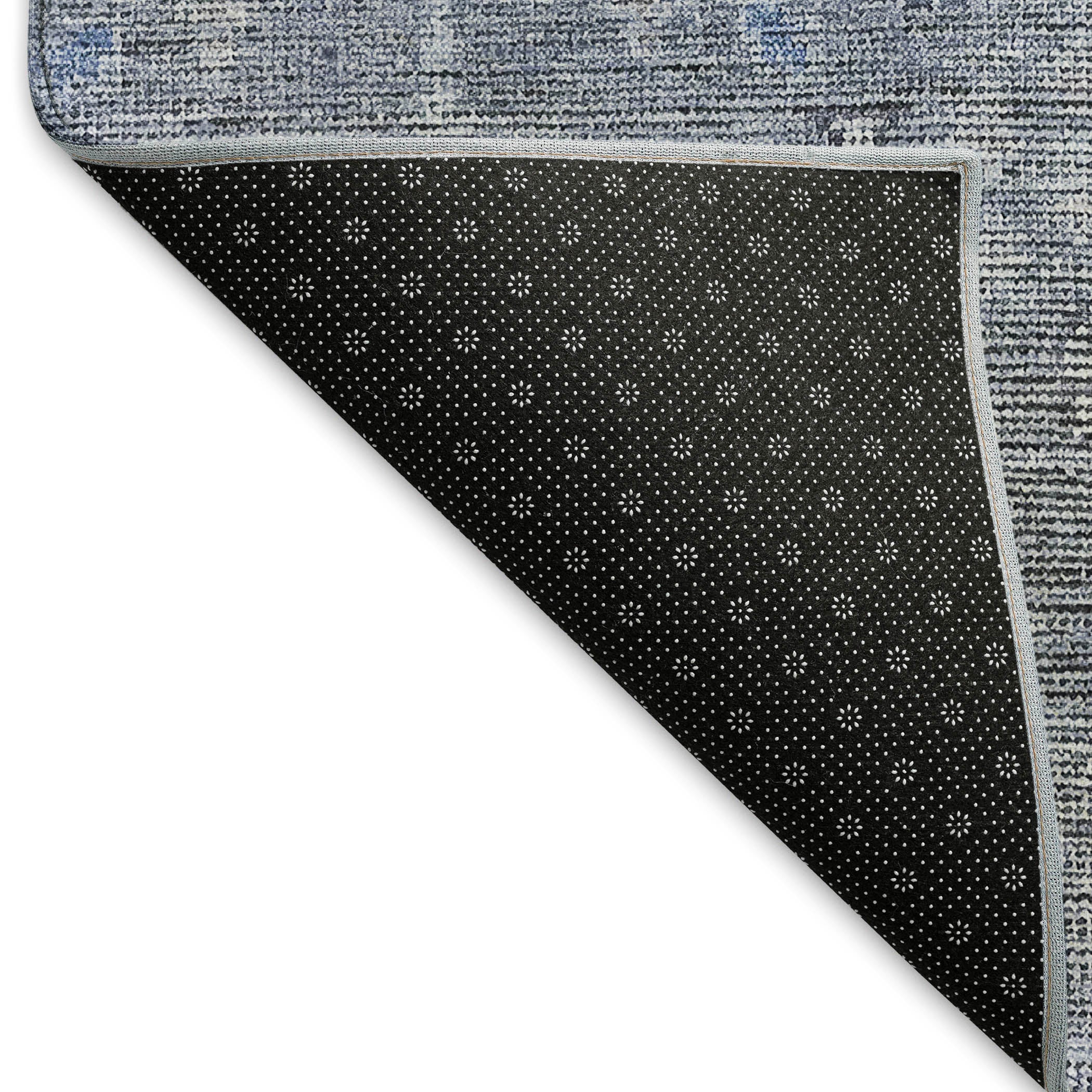 Lima Machine Washable Transitional Blue Rug 1'8" x 2'6" #shape_Rectangle