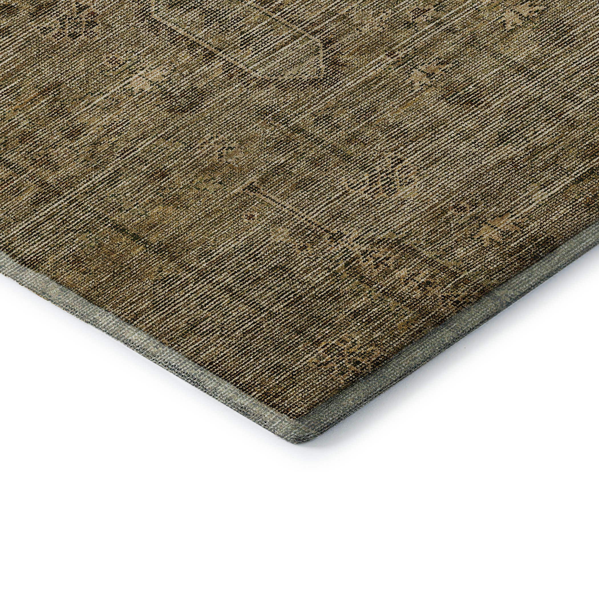 Lima Machine Washable Transitional Brown Rug 1'8" x 2'6" #shape_Rectangle