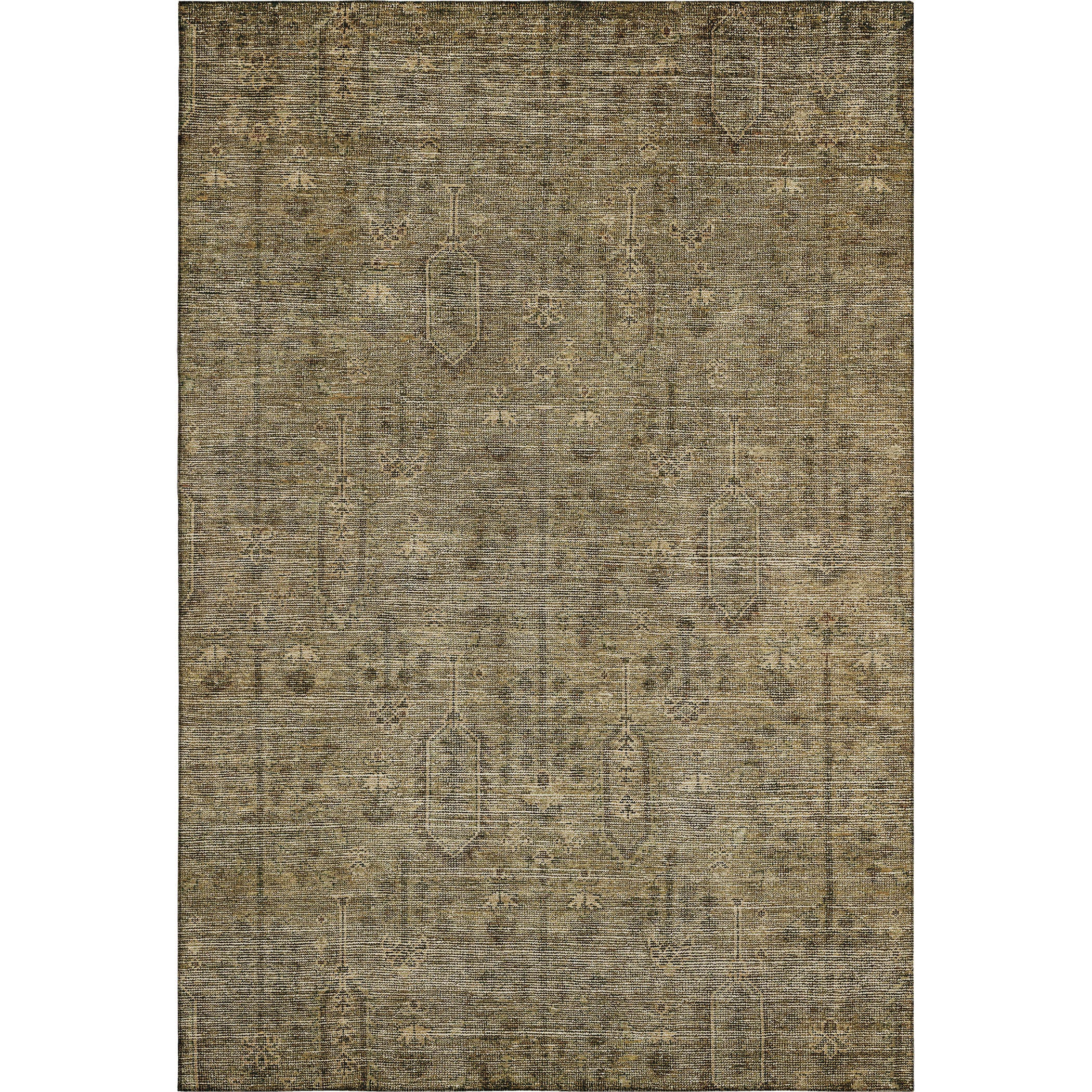 Lima Machine Washable Transitional Brown Rug 2'6" x 3'10" #shape_Rectangle
