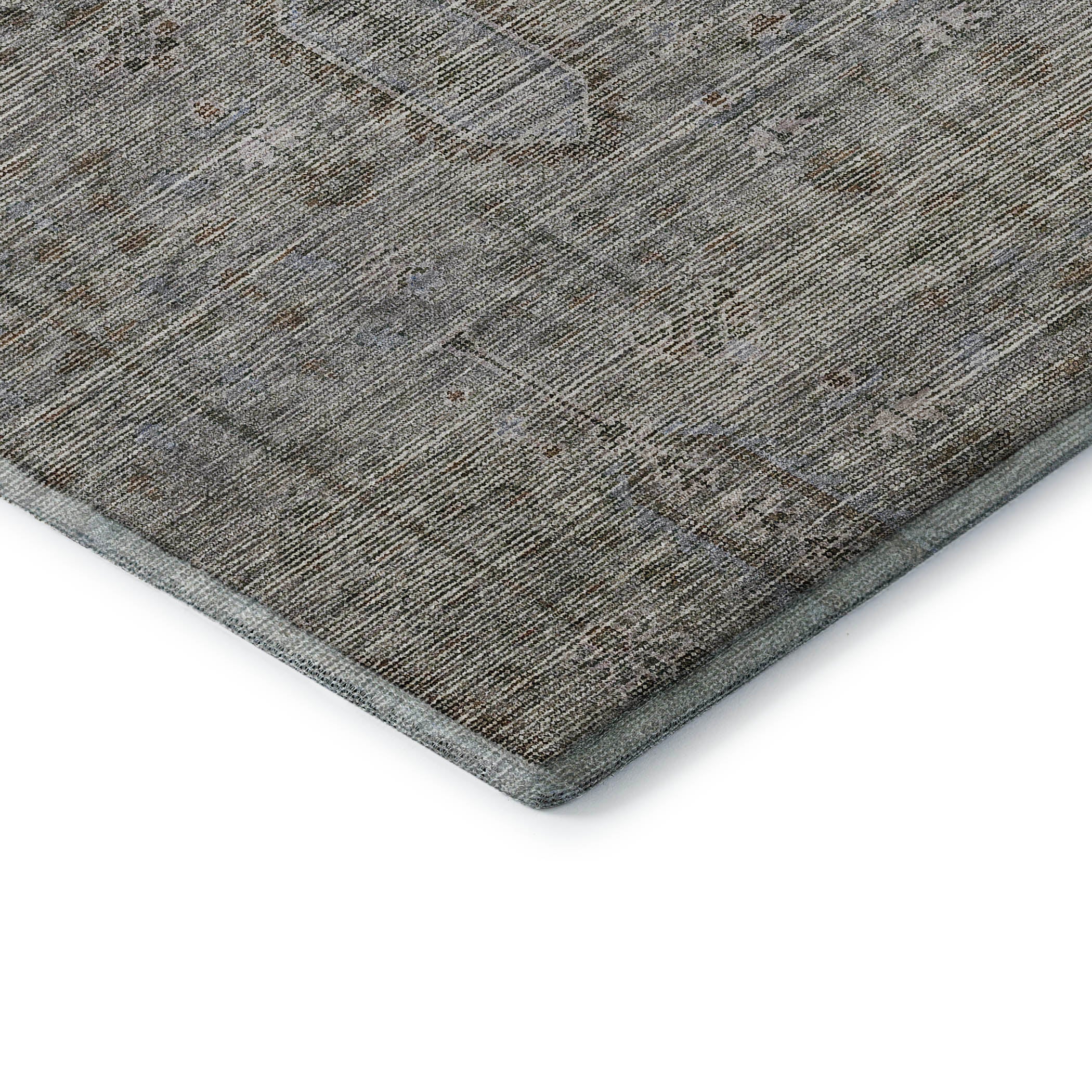 Lima Machine Washable Transitional Granite Gray Rug 1'8" x 2'6" #shape_Rectangle