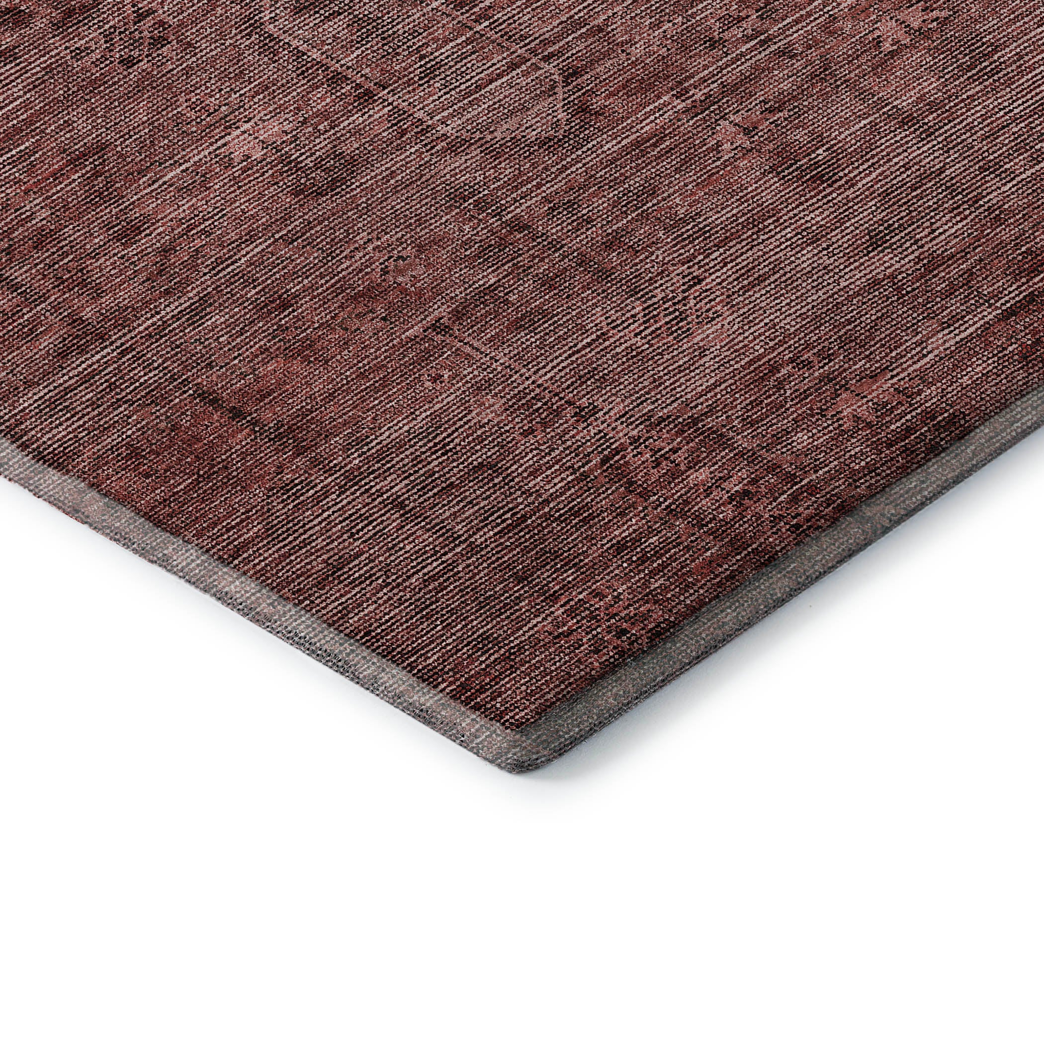 Lima Machine Washable Transitional Paprika Orange Rug 1'8" x 2'6" #shape_Rectangle