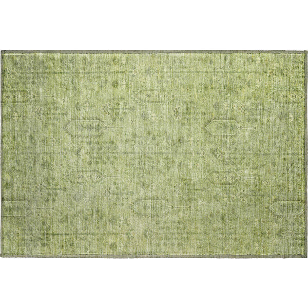 Lima Machine Washable Transitional Sage Green Rug 1'8" x 2'6"