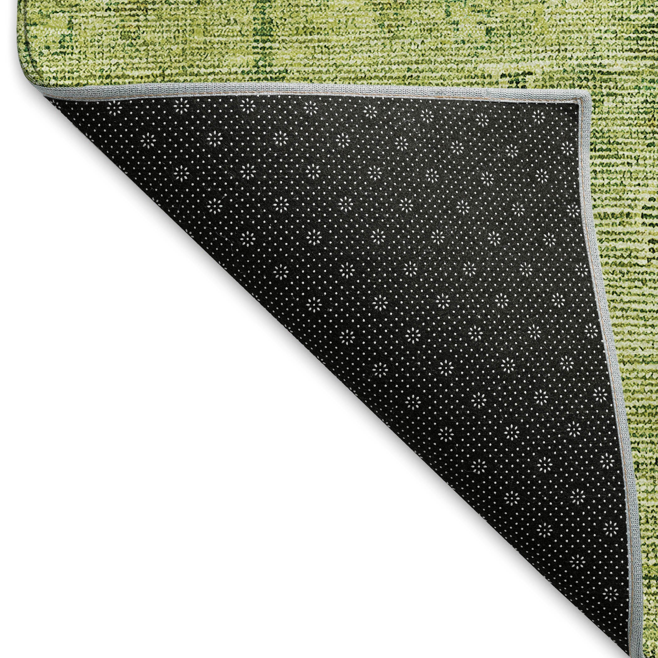 Lima Machine Washable Transitional Sage Green Rug 1'8" x 2'6" #shape_Rectangle