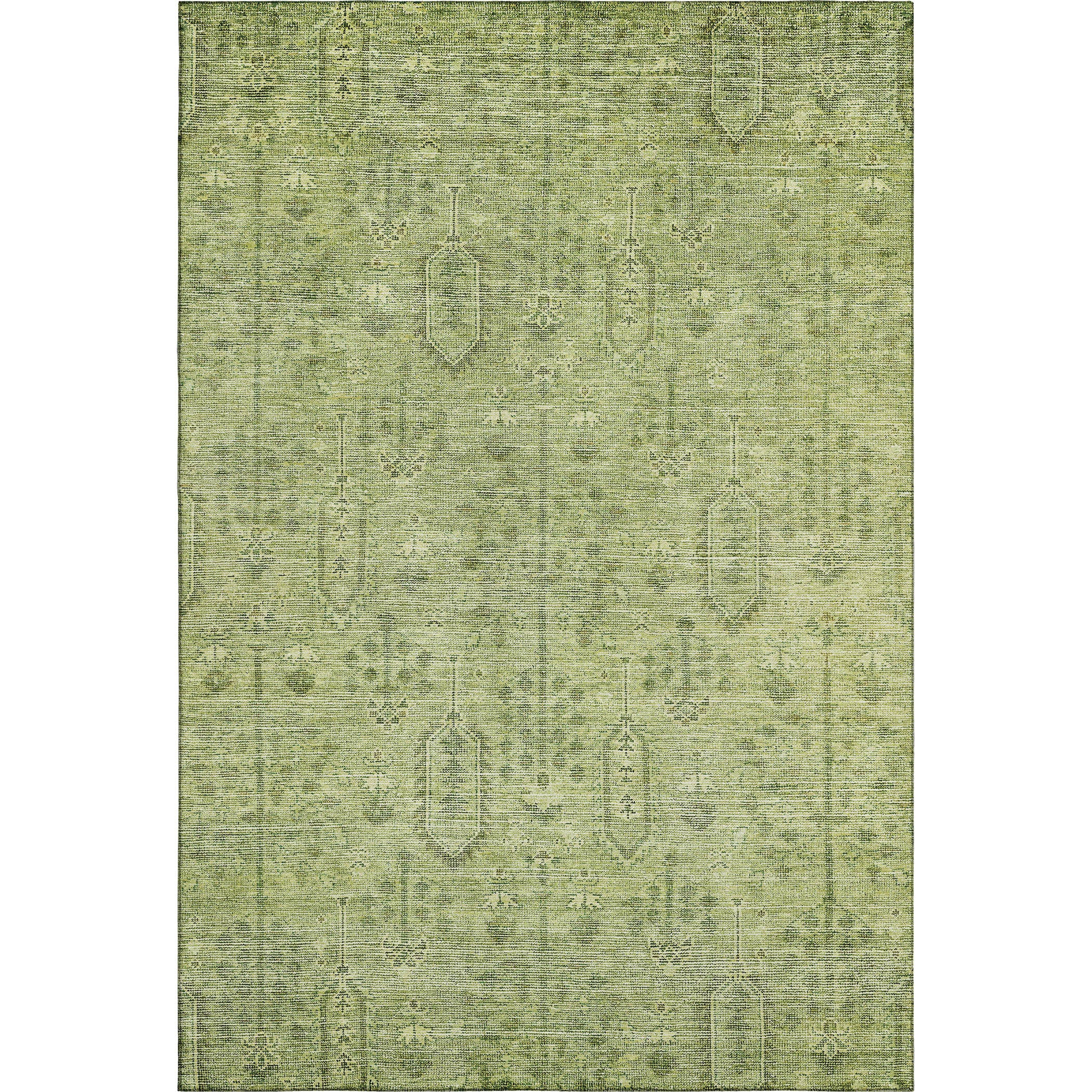 Lima Machine Washable Transitional Sage Green Rug 2'6" x 3'10" #shape_Rectangle