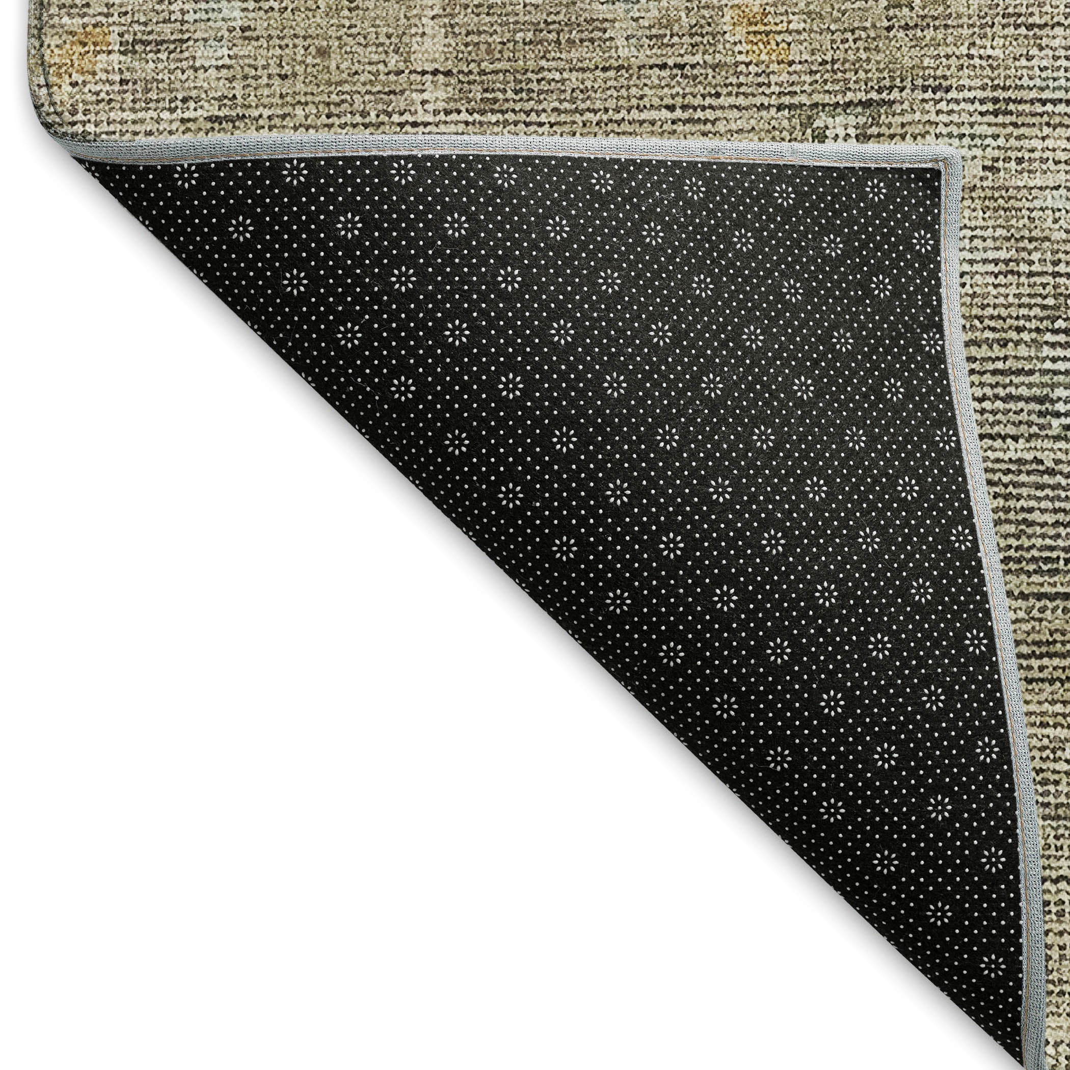 Lima Machine Washable Transitional Taupe Brown Rug 1'8" x 2'6" #shape_Rectangle