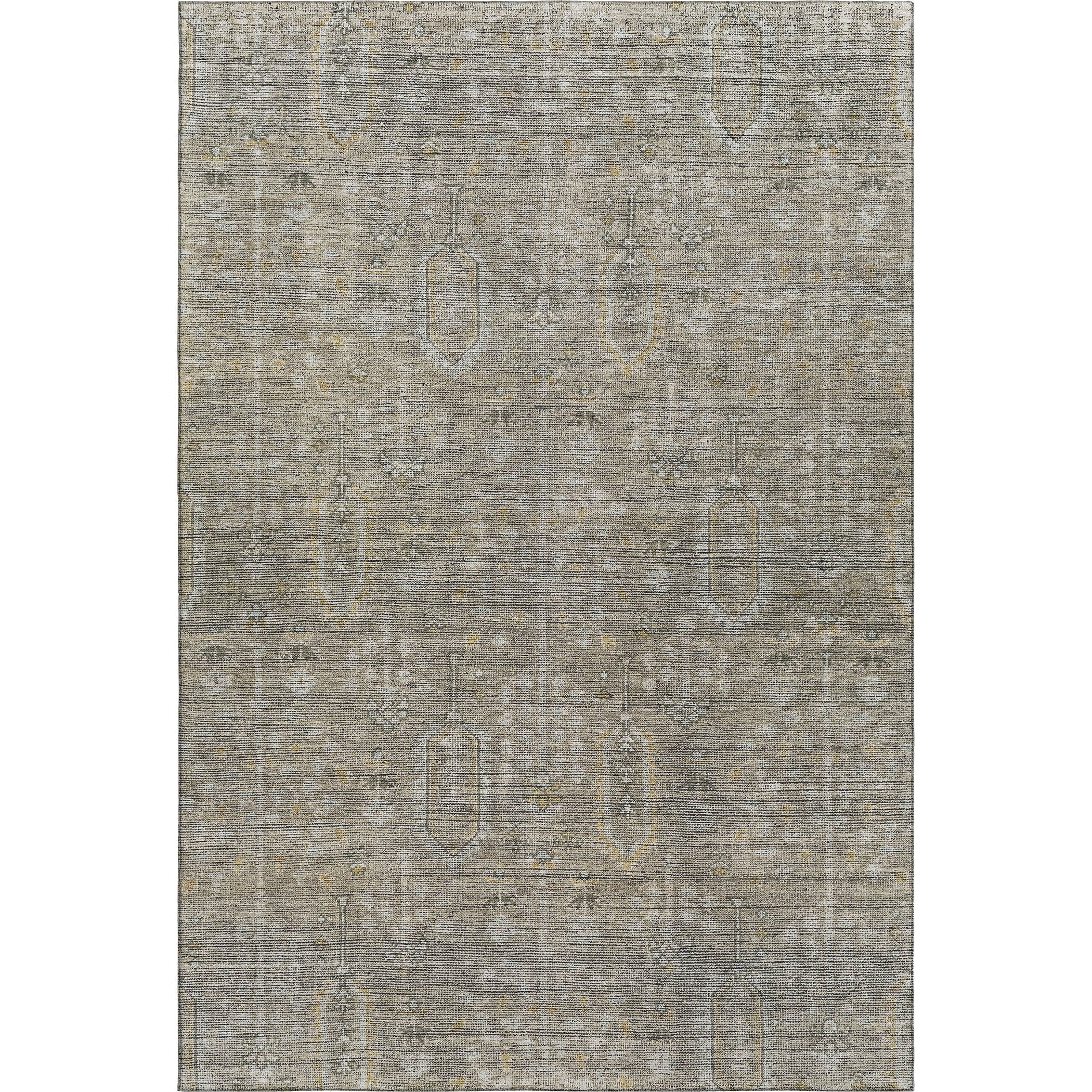 Lima Machine Washable Transitional Taupe Brown Rug 2'6" x 3'10" #shape_Rectangle