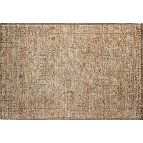 Lima Machine Washable Transitional Terracotta Orange Rug 1'8" x 2'6"