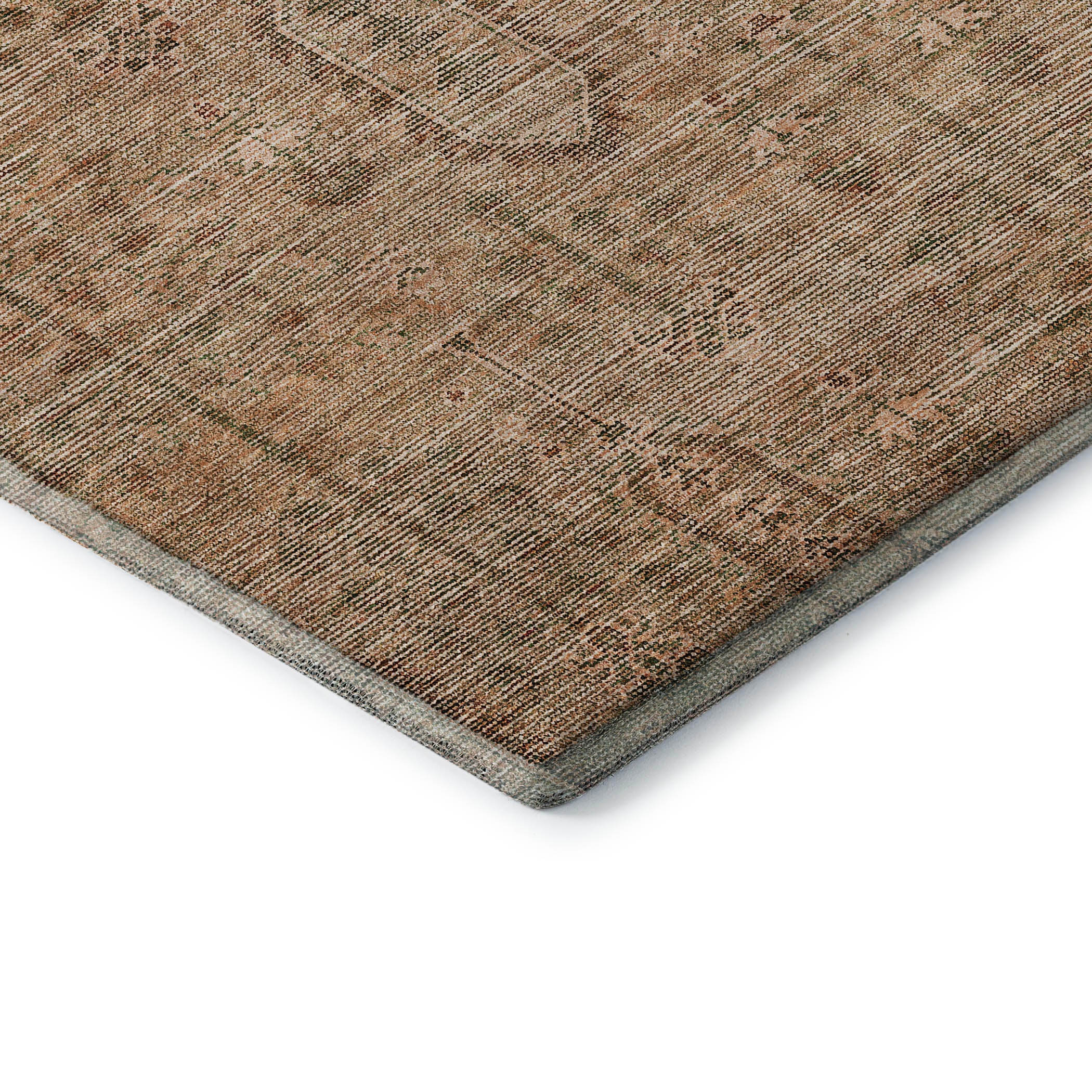 Lima Machine Washable Transitional Terracotta Orange Rug 1'8" x 2'6" #shape_Rectangle