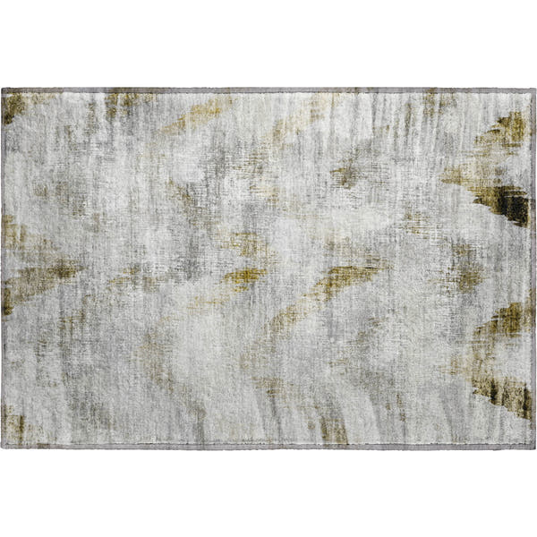 Tbilisi Machine Washable Transitional Taupe Brown Rug 1'8" x 2'6"