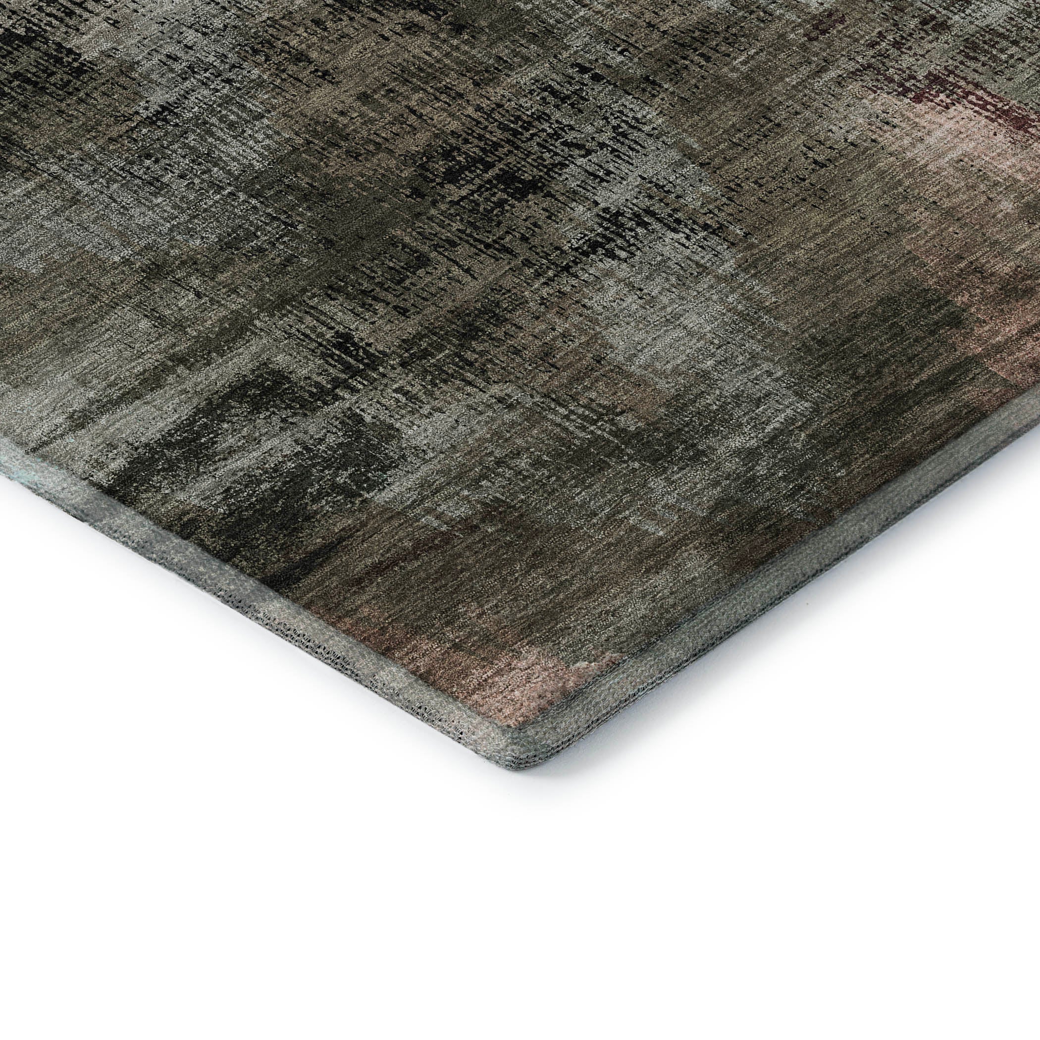 Istanbul Machine Washable Transitional Brown Rug 1'8" x 2'6" #shape_Rectangle