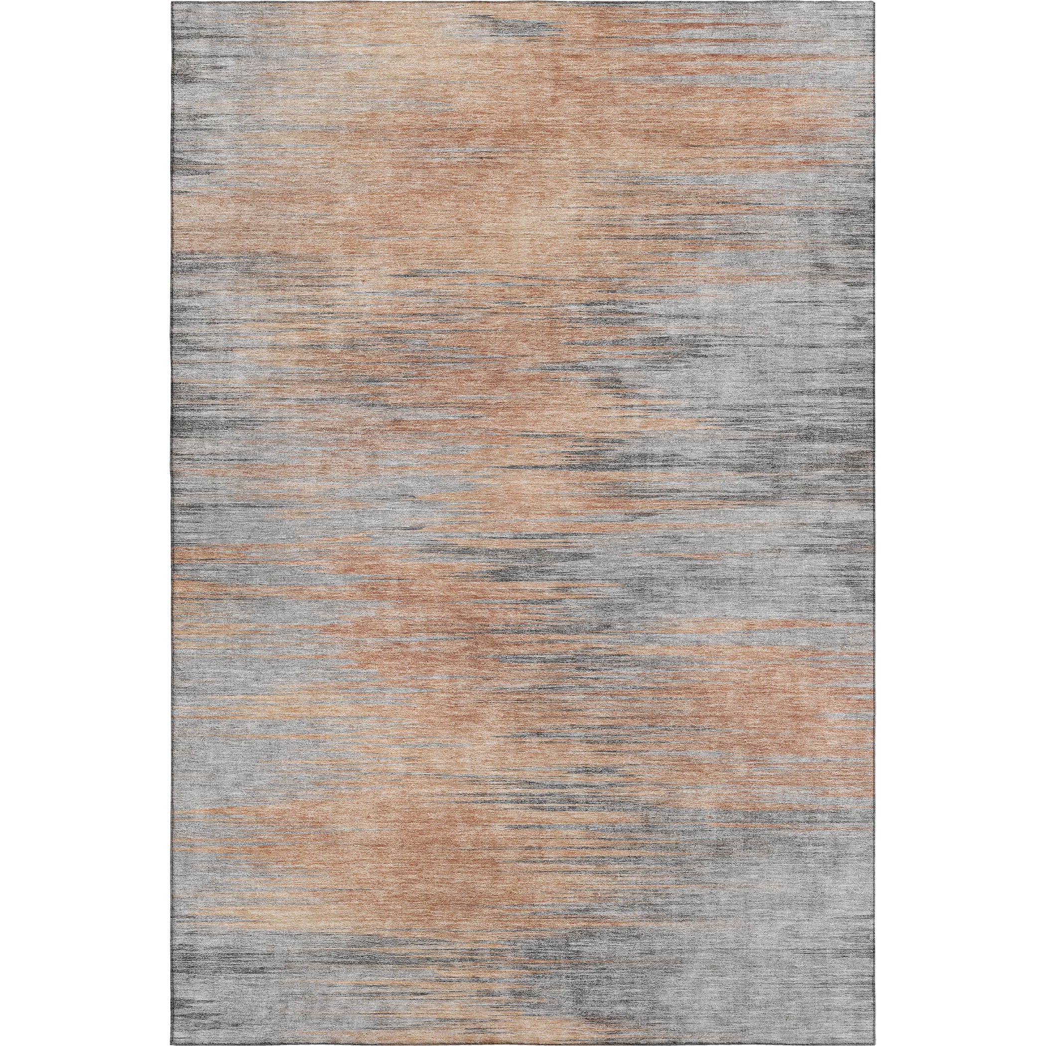 Bogota Machine Washable Transitional Salmon Orange Rug 2'6" x 3'10" #shape_Rectangle