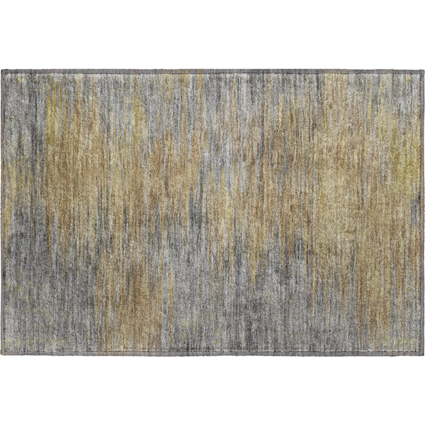 Tallinn Machine Washable Transitional Brown Rug 1'8" x 2'6"