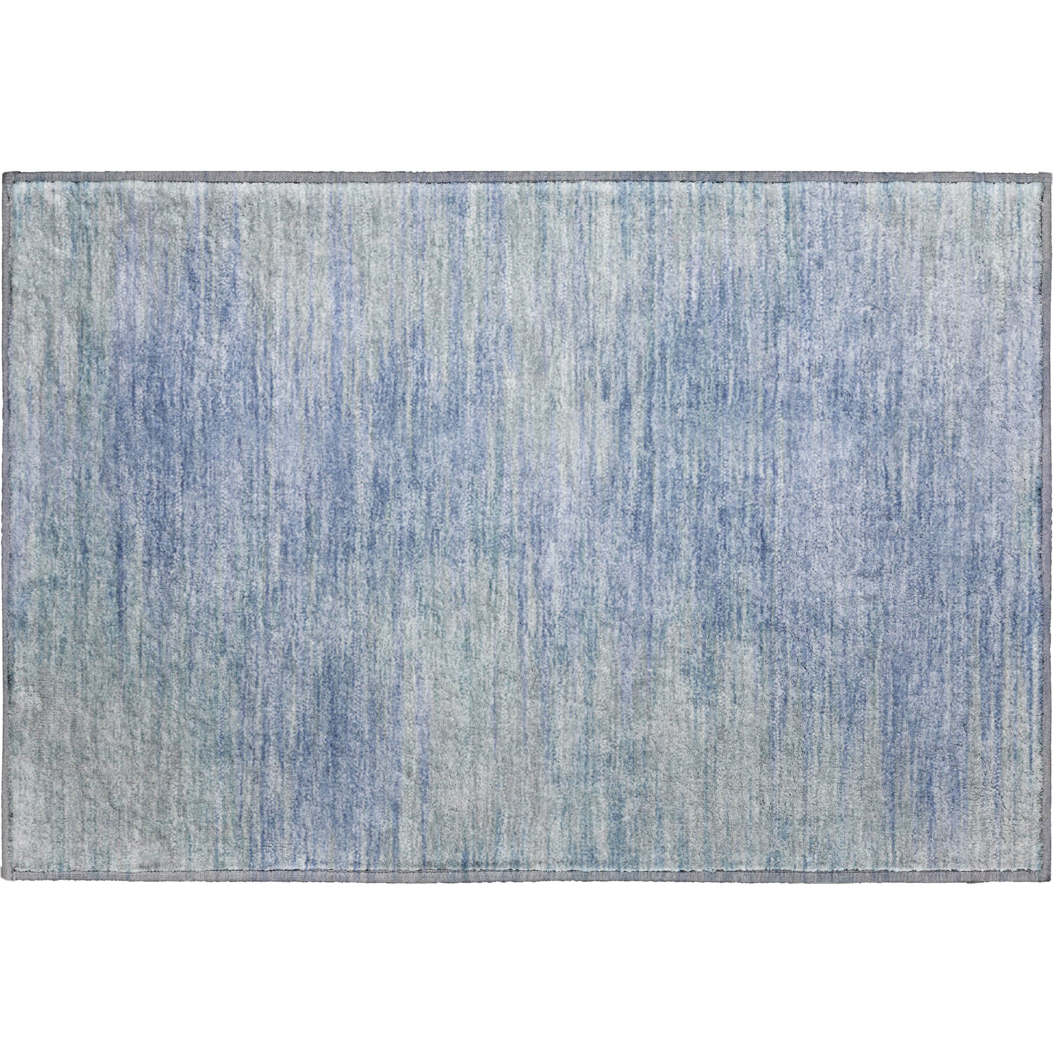 Tallinn Machine Washable Transitional Denim Blue Rug 1'8" x 2'6" #shape_Rectangle