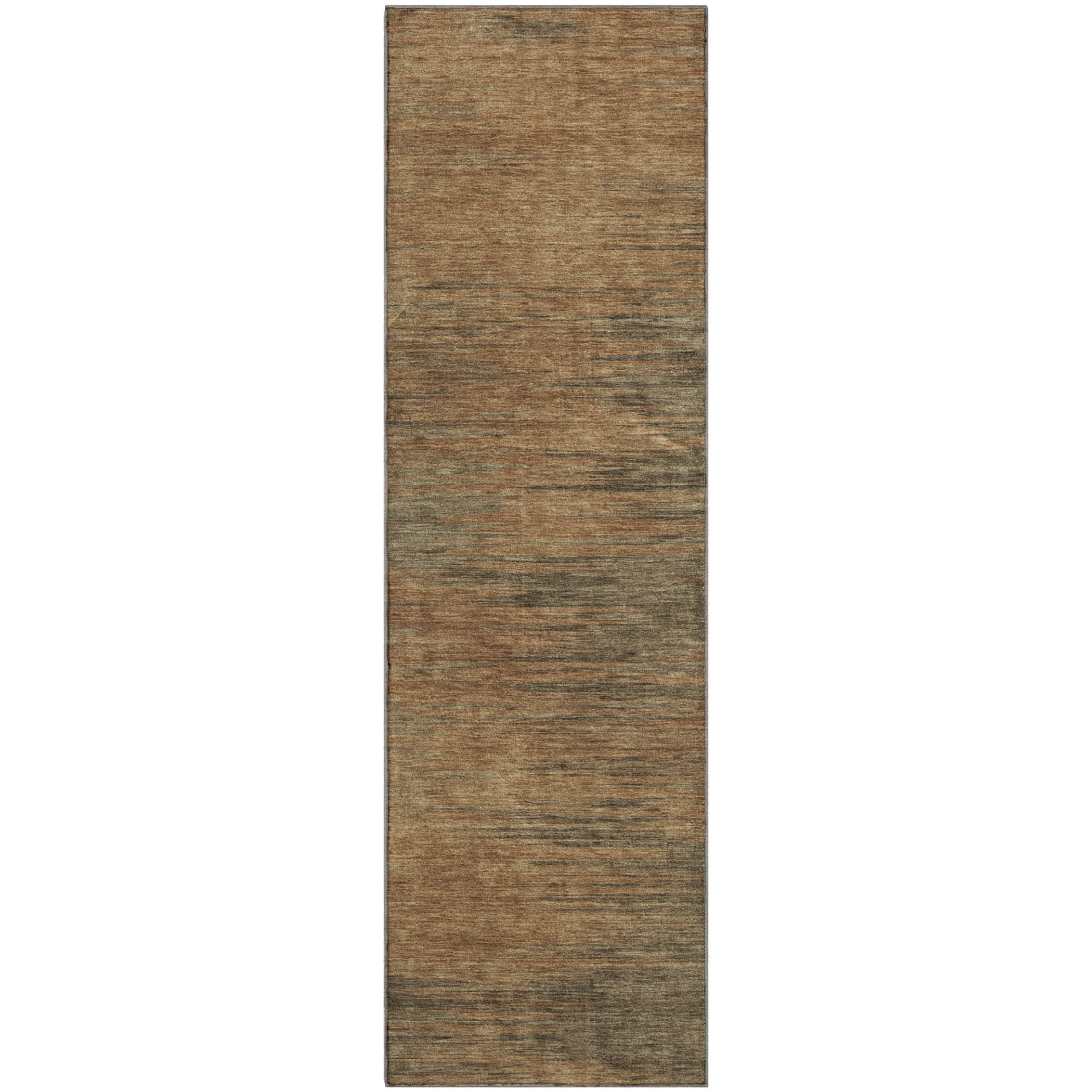 Tallinn Machine Washable Transitional Terracotta Orange Rug 2'3" x 7'6" #shape_Runner