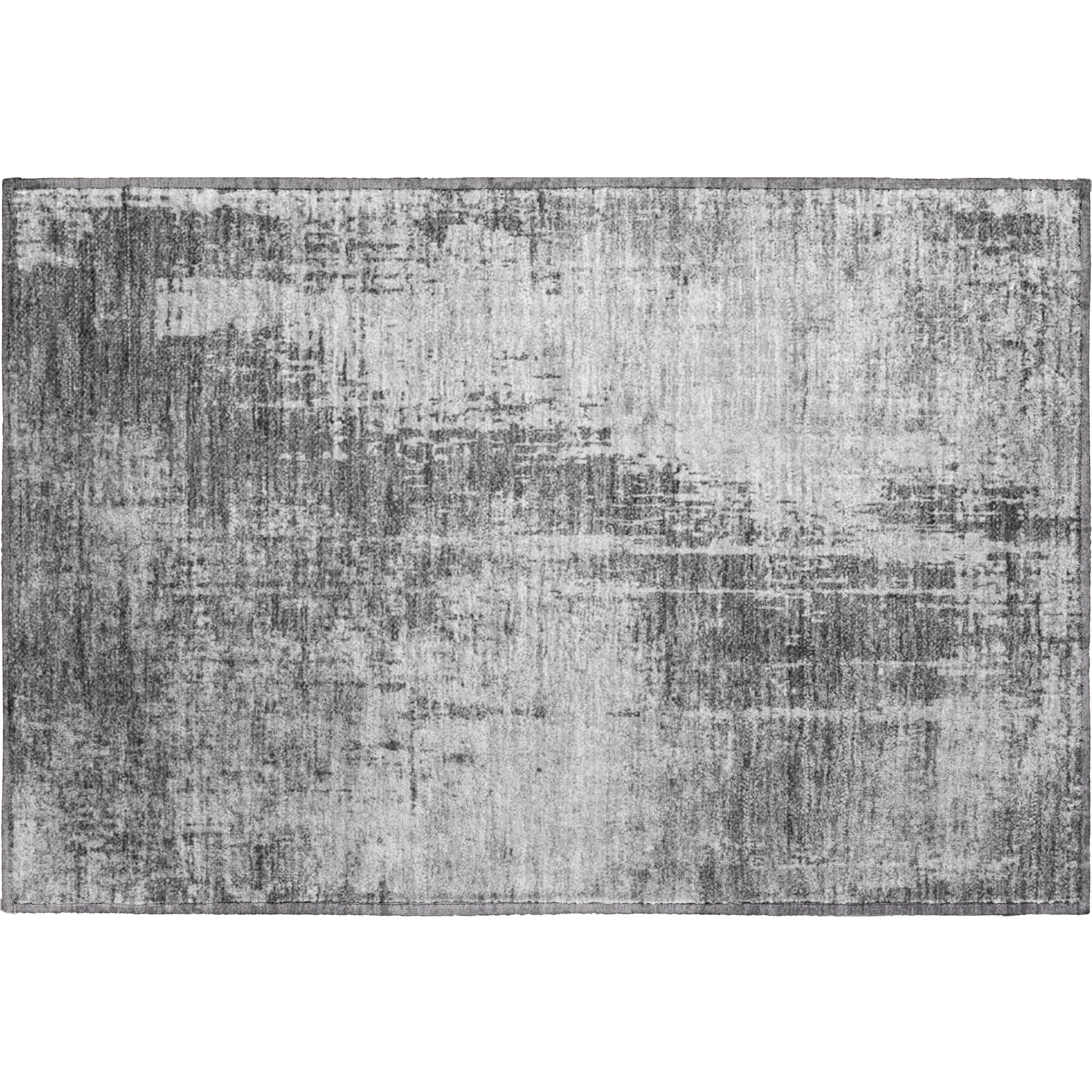 Siena Machine Washable Transitional Gray Rug 1'8" x 2'6" #shape_Rectangle