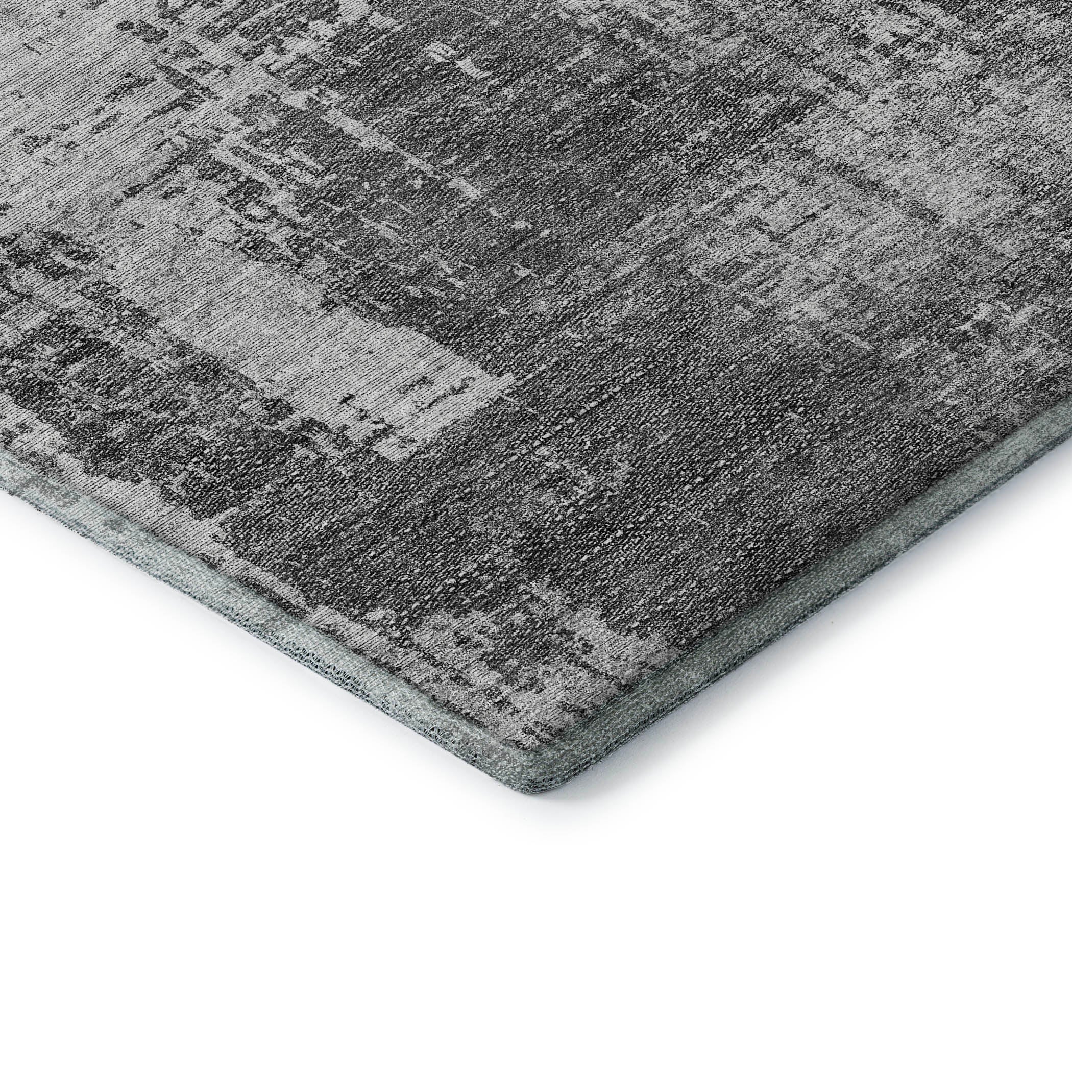 Siena Machine Washable Transitional Gray Rug 1'8" x 2'6" #shape_Rectangle