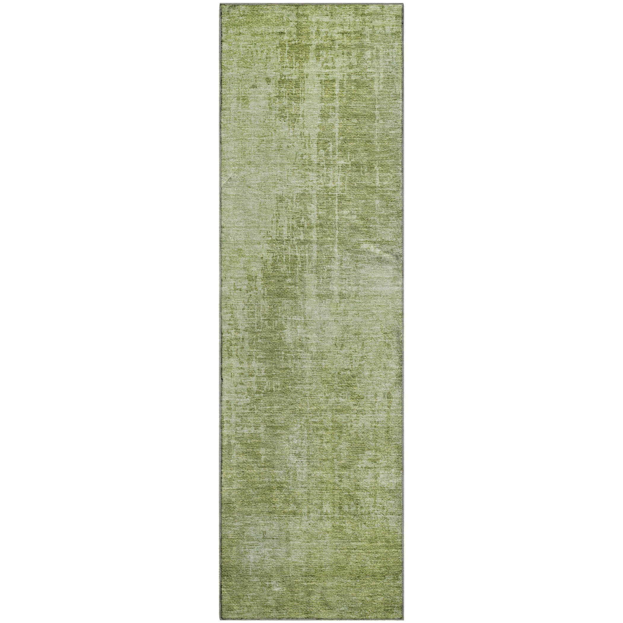Siena Machine Washable Transitional Sage Green Rug 2'3" x 7'6" #shape_Runner