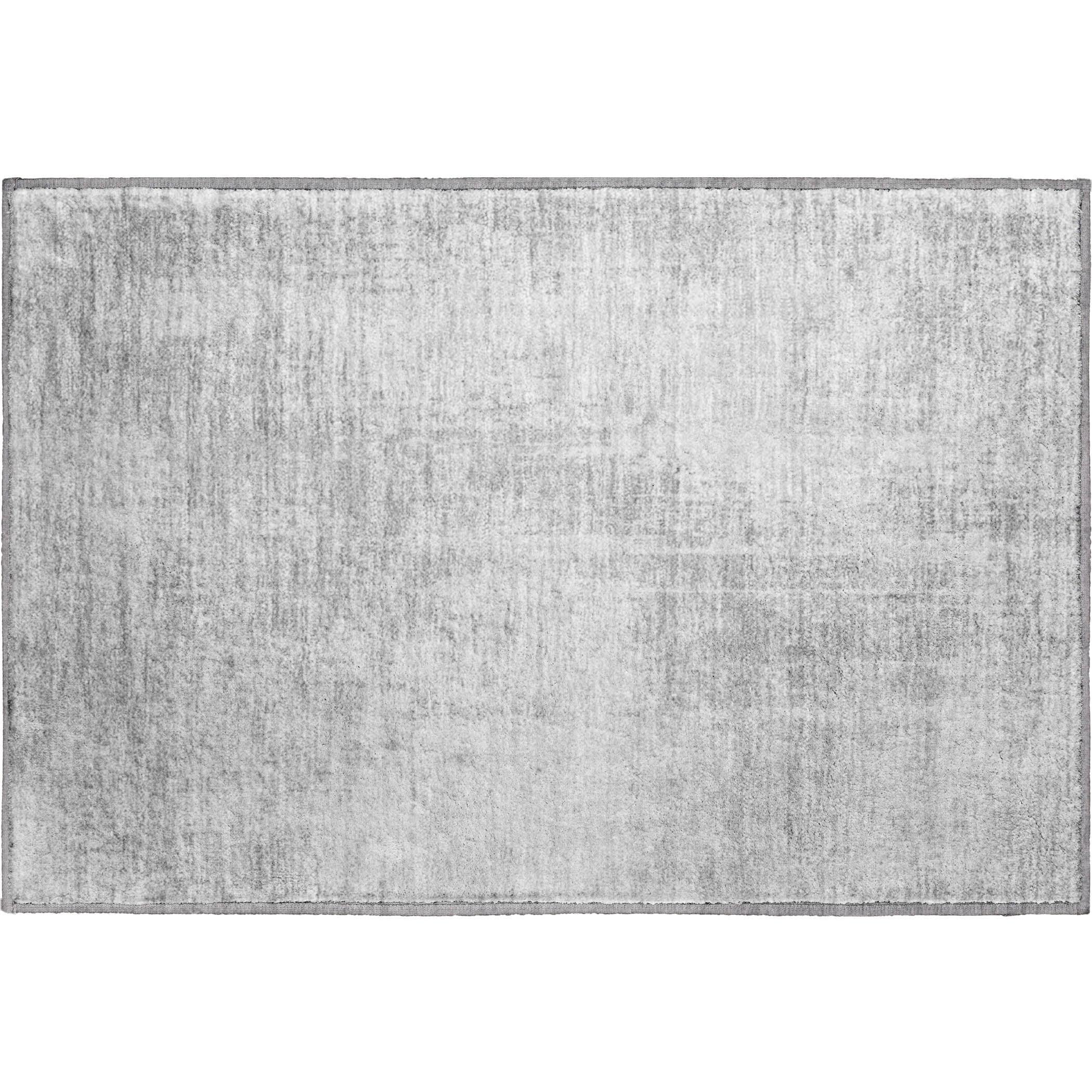 Siena Machine Washable Transitional Silver Gray Rug 1'8" x 2'6" #shape_Rectangle