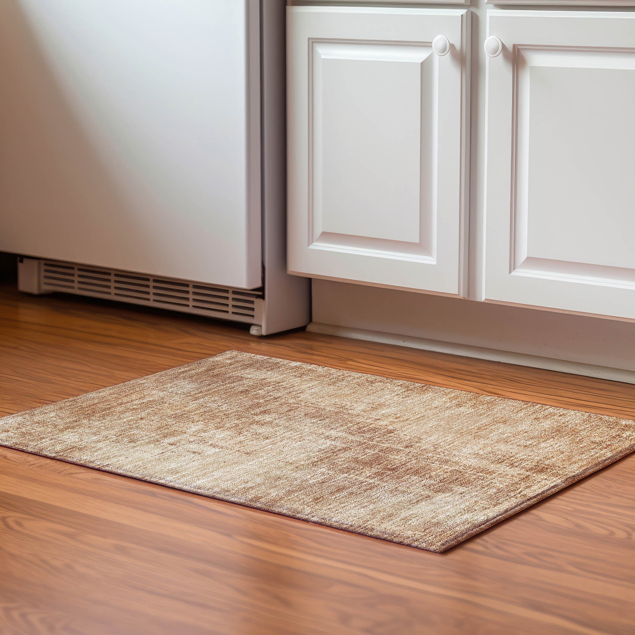 Siena Machine Washable Transitional Terracotta Orange Rug 1'8" x 2'6" #shape_Rectangle