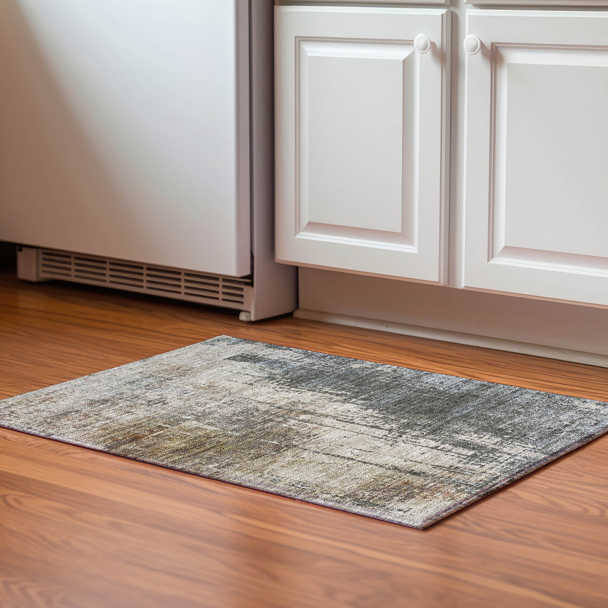 Marrakech Machine Washable Transitional Beige Brown Rug 1'8" x 2'6" #shape_Rectangle