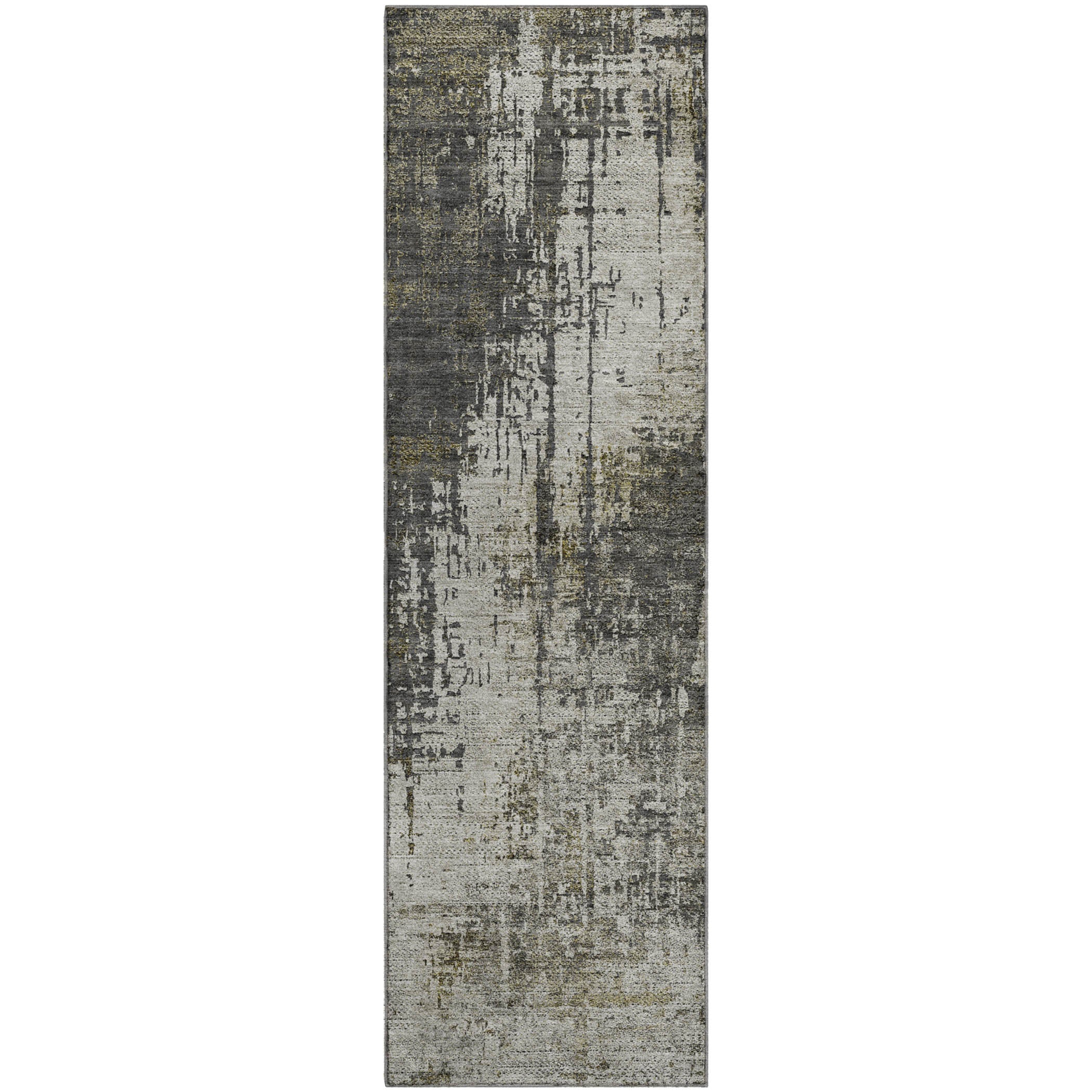 Marrakech Machine Washable Transitional Taupe Brown Rug 2'3" x 7'6" #shape_Runner