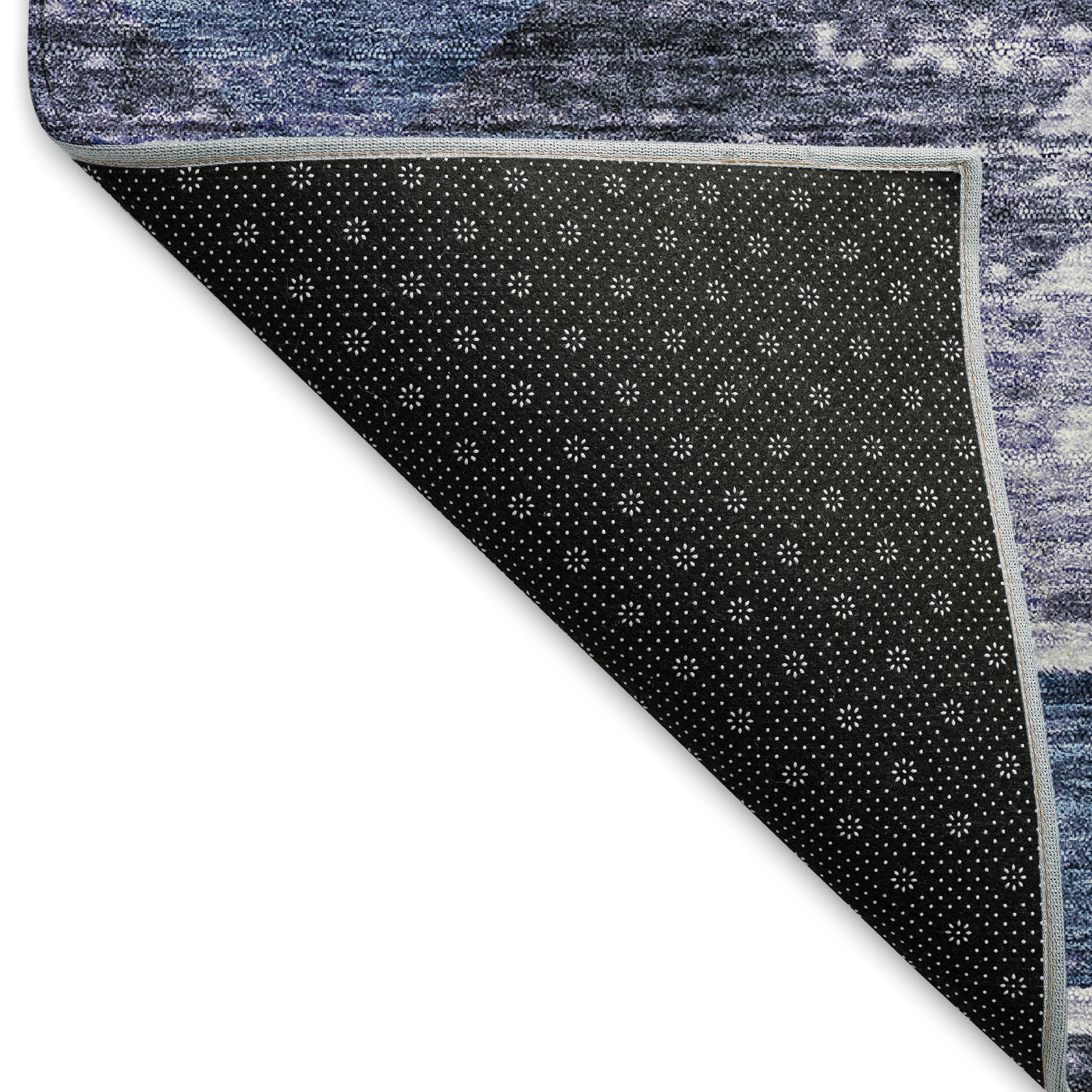 Chiang Mai Machine Washable Transitional Blue Rug 1'8" x 2'6" #shape_Rectangle