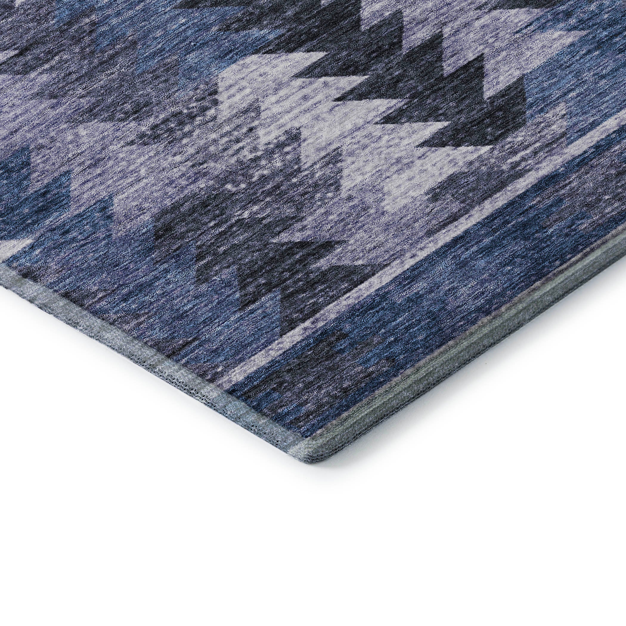 Chiang Mai Machine Washable Transitional Blue Rug 1'8" x 2'6" #shape_Rectangle