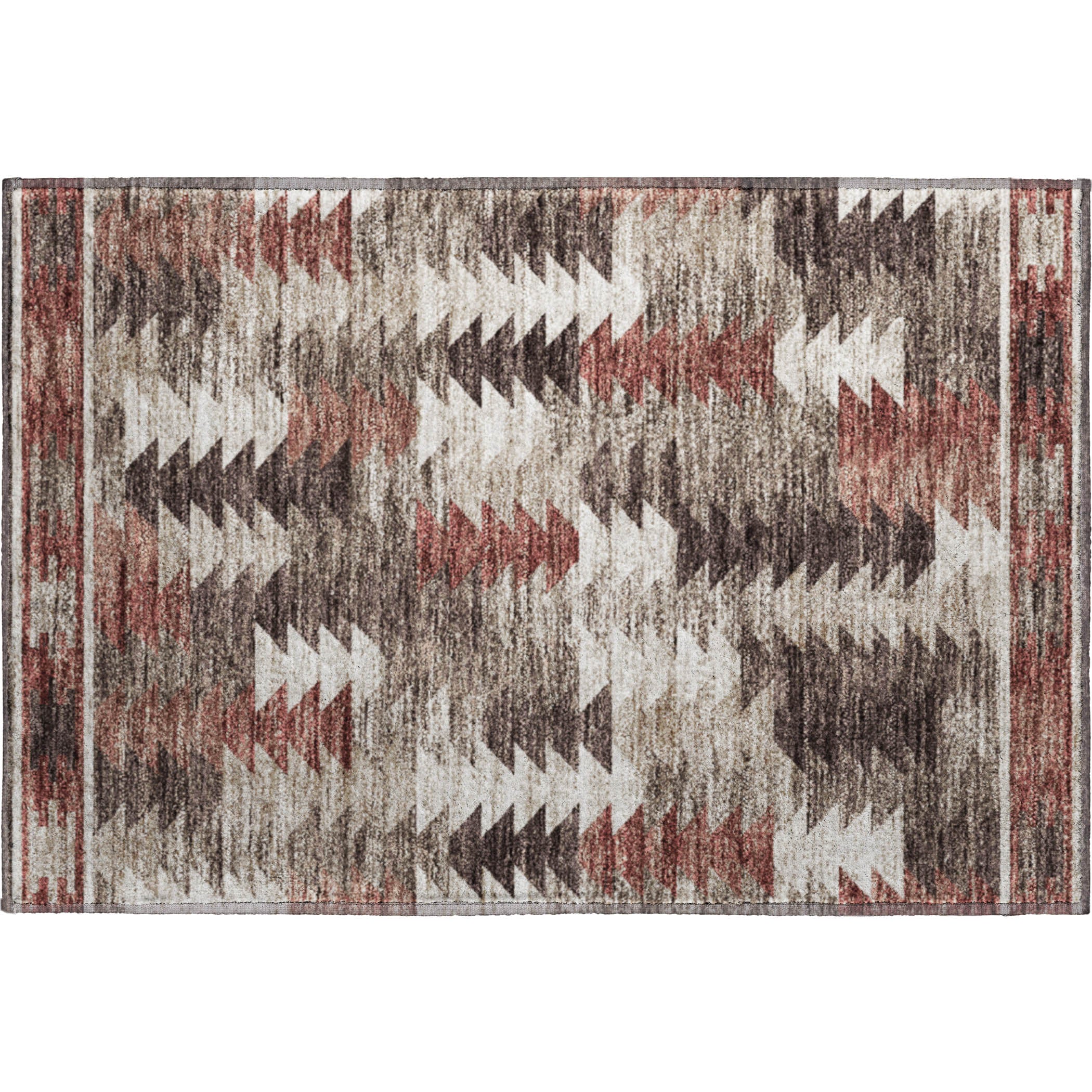 Chiang Mai Machine Washable Transitional Chocolate Brown Rug 1'8" x 2'6" #shape_Rectangle
