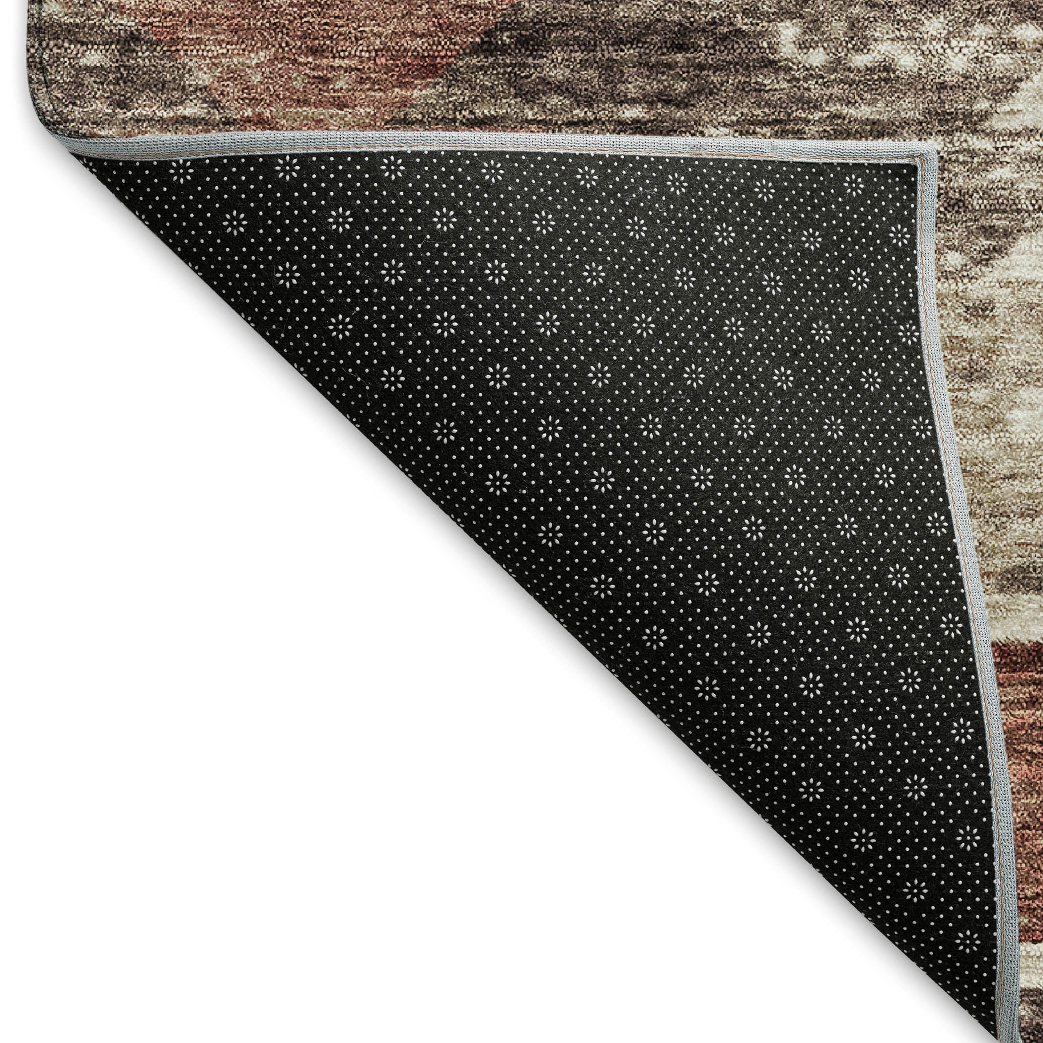 Chiang Mai Machine Washable Transitional Chocolate Brown Rug 1'8" x 2'6" #shape_Rectangle
