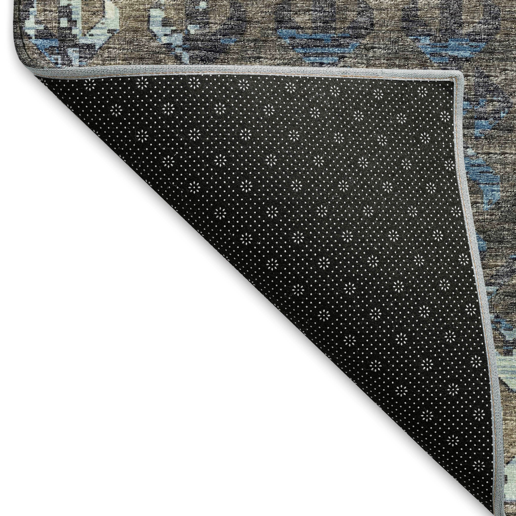 Baku Machine Washable Transitional Mink Multi Rug 1'8" x 2'6" #shape_Rectangle