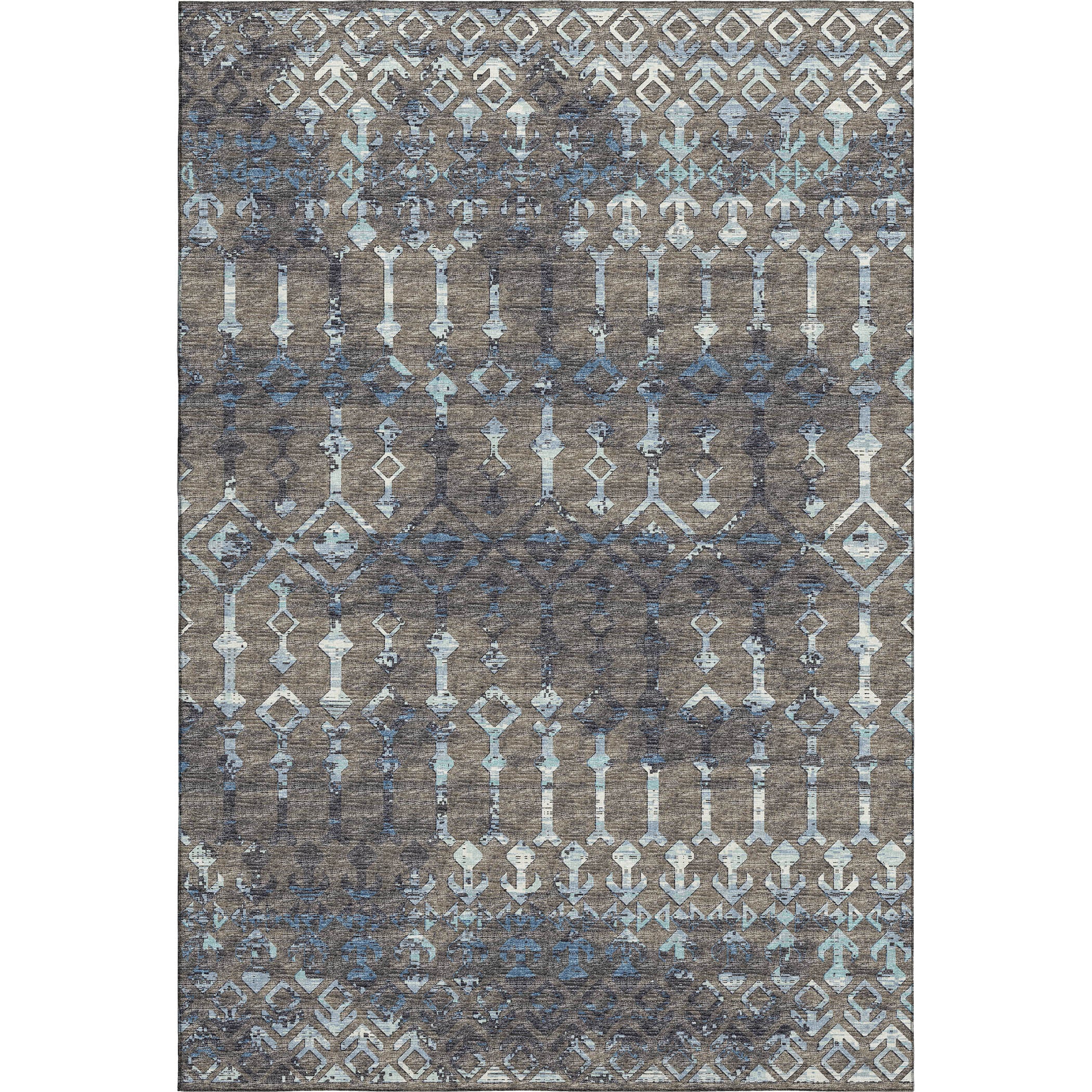 Baku Machine Washable Transitional Mink Multi Rug 2'6" x 3'10" #shape_Rectangle