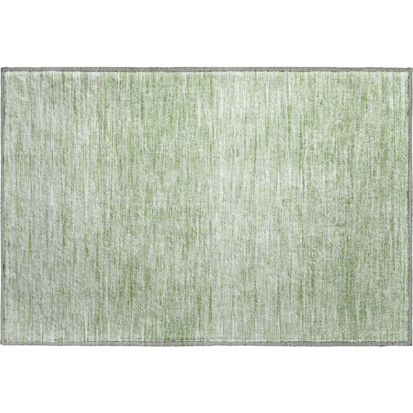 Budapest Machine Washable Transitional Aloe Green Rug 1'8" x 2'6"