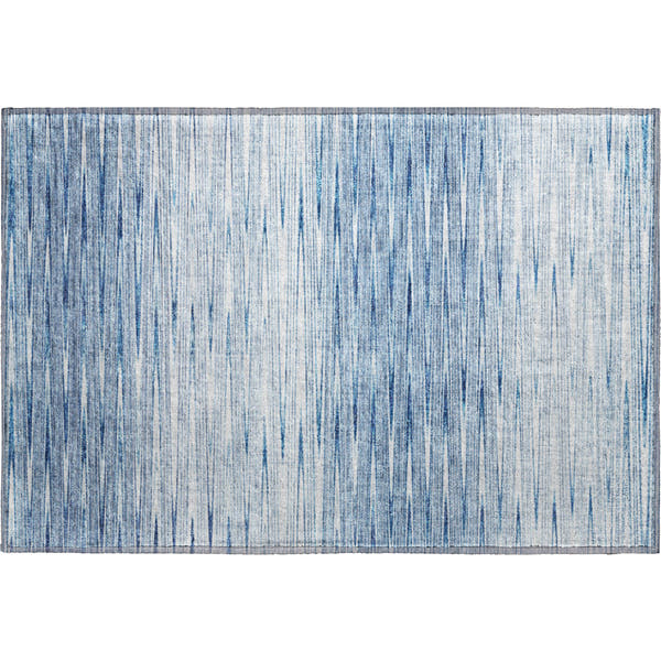 Budapest Machine Washable Transitional Blue Rug 1'8" x 2'6"