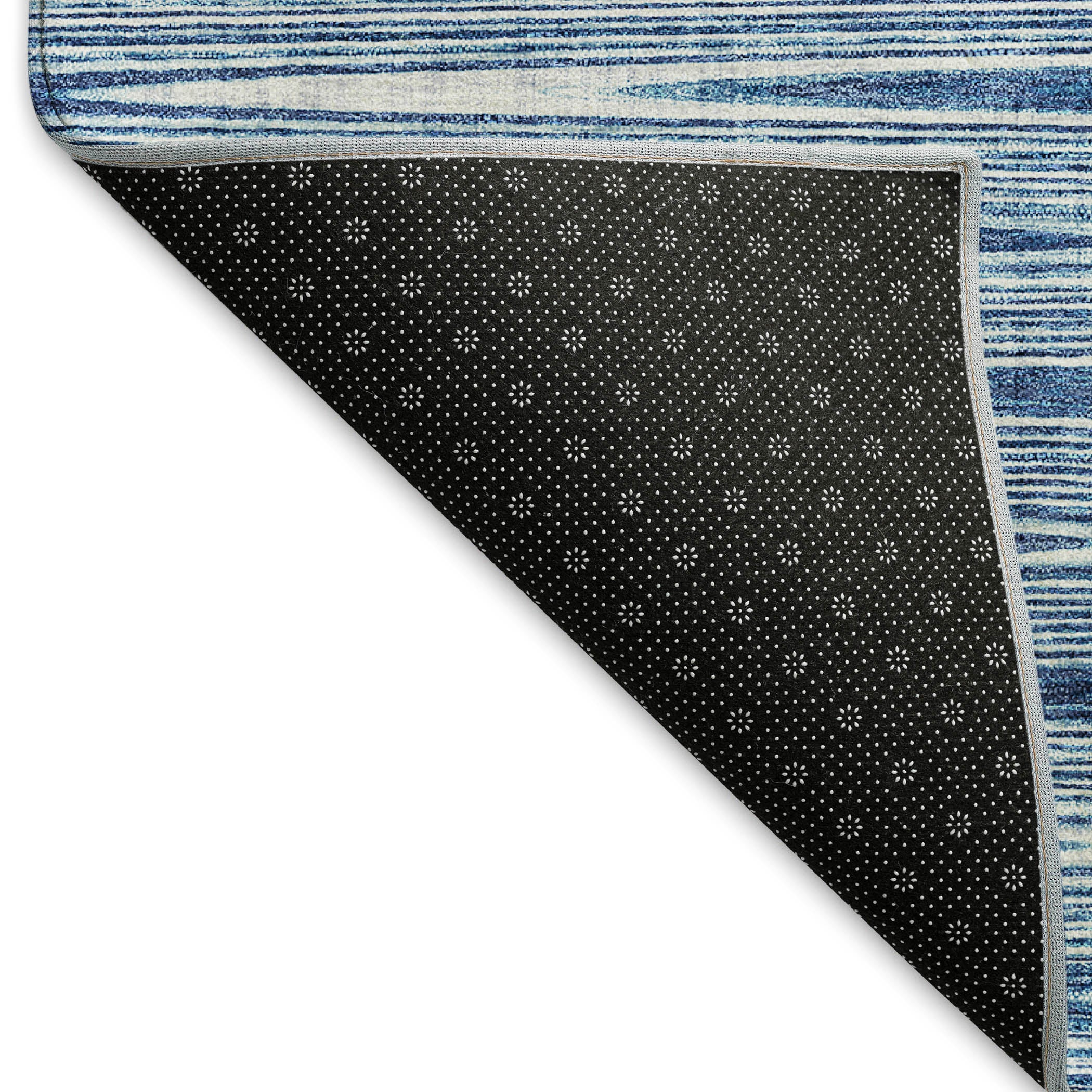 Budapest Machine Washable Transitional Blue Rug 1'8" x 2'6" #shape_Rectangle