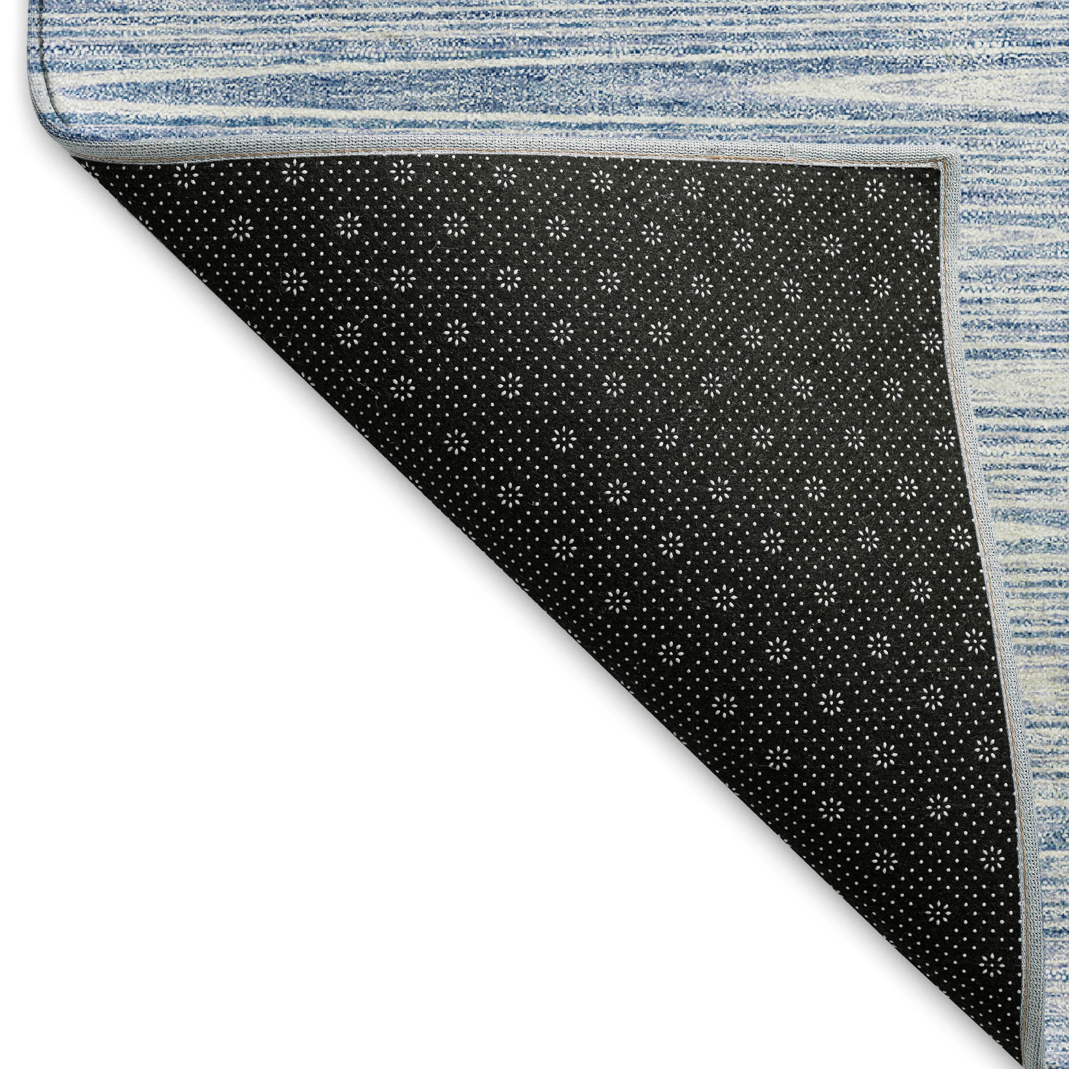 Budapest Machine Washable Transitional Denim Blue Rug 1'8" x 2'6" #shape_Rectangle