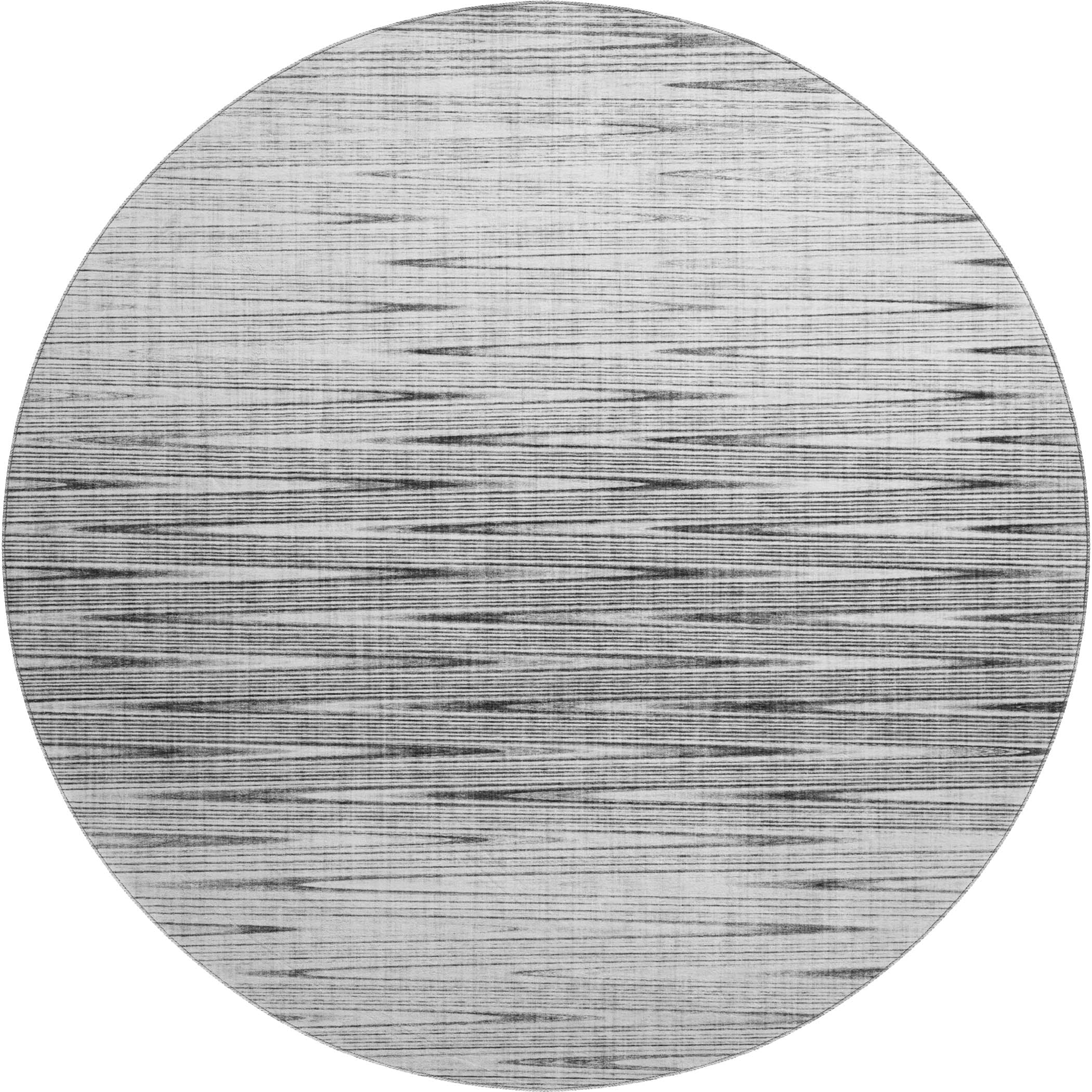 Budapest Machine Washable Transitional Gray Rug 8' x 8' #shape_Round