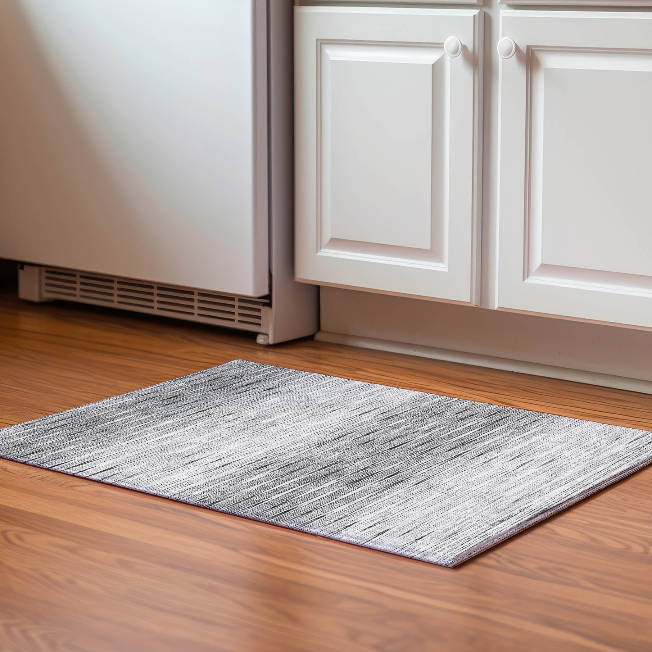 Budapest Machine Washable Transitional Gray Rug 1'8" x 2'6" #shape_Rectangle