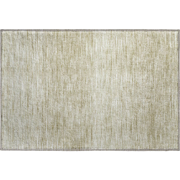 Budapest Machine Washable Transitional Khaki Brown Rug 1'8" x 2'6"