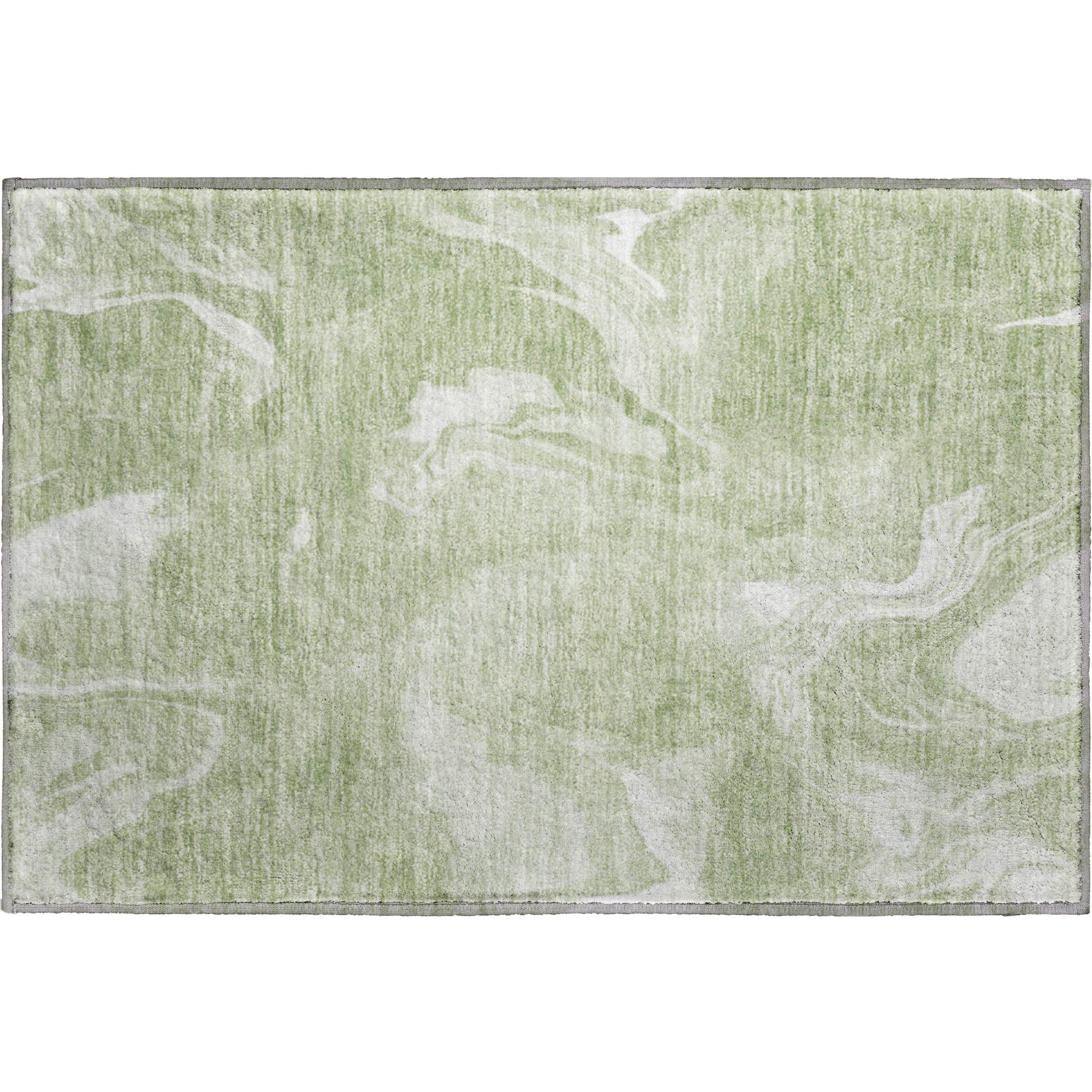 Kyoto Machine Washable Transitional Aloe Green Rug 1'8" x 2'6" #shape_Rectangle