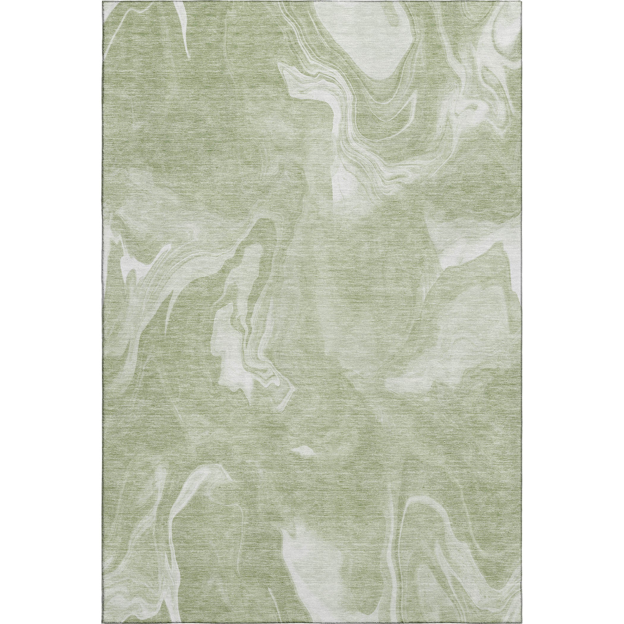Kyoto Machine Washable Transitional Aloe Green Rug 2'6" x 3'10" #shape_Rectangle