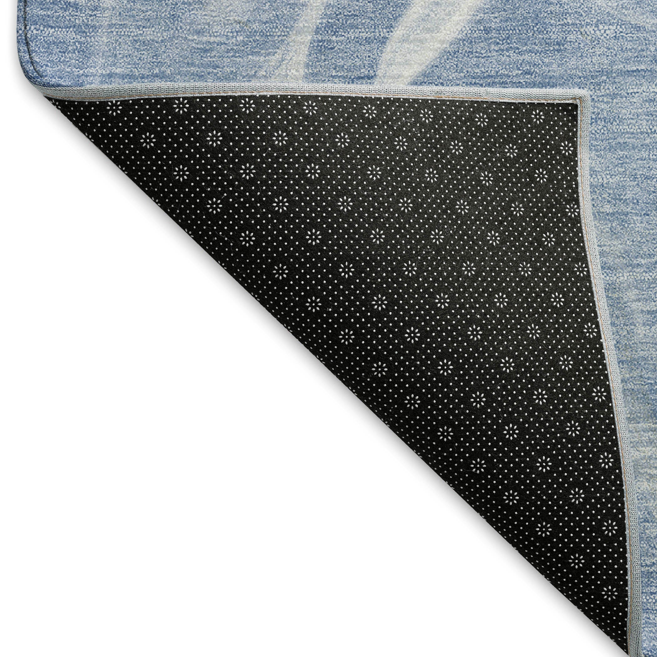 Kyoto Machine Washable Transitional Blue Rug 1'8" x 2'6" #shape_Rectangle