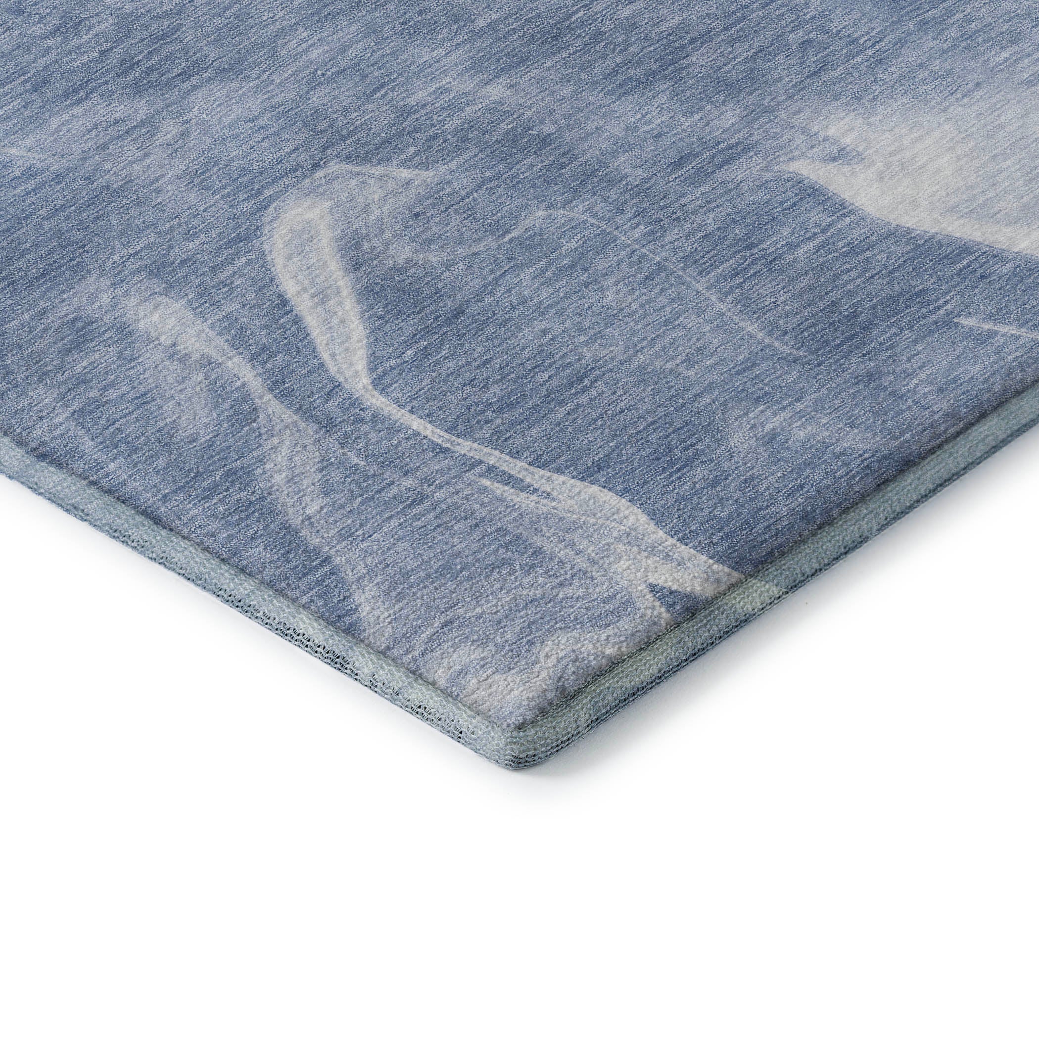 Kyoto Machine Washable Transitional Blue Rug 1'8" x 2'6" #shape_Rectangle