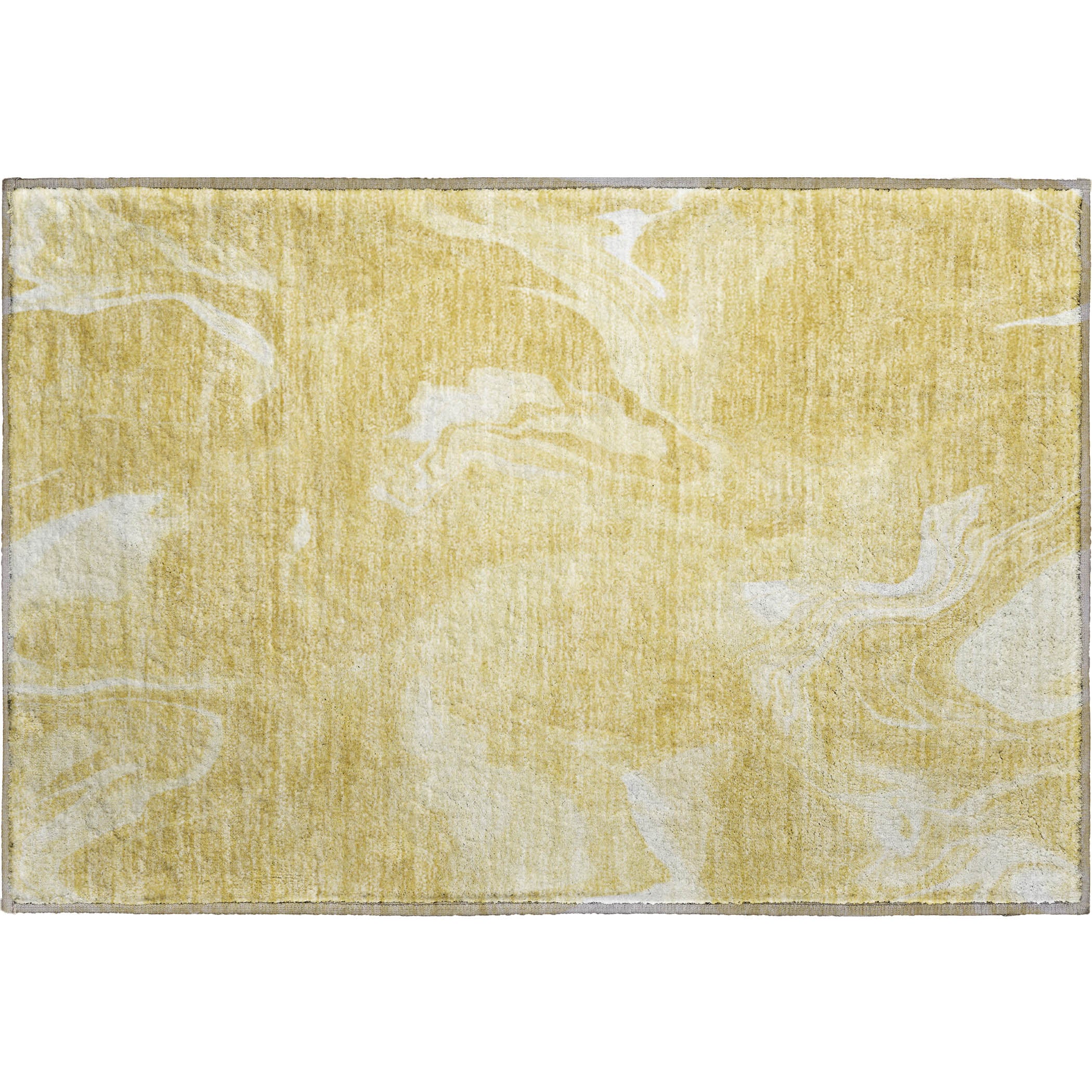 Kyoto Machine Washable Transitional Gold Rug 1'8" x 2'6" #shape_Rectangle